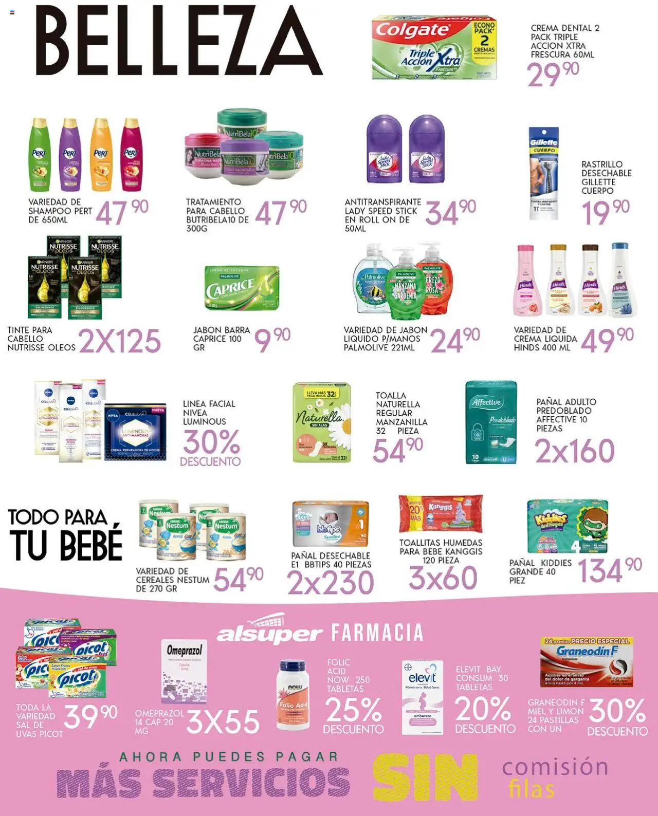 Nuevas ofertas de Alsuper válidas en toda la República Mexicana desde el 07.10.2025. ¡Encuentra las mejores ofertas en Alsuper - Folleto! | Página: 4 | Productos: Sal, Toalla, Body, Jabón