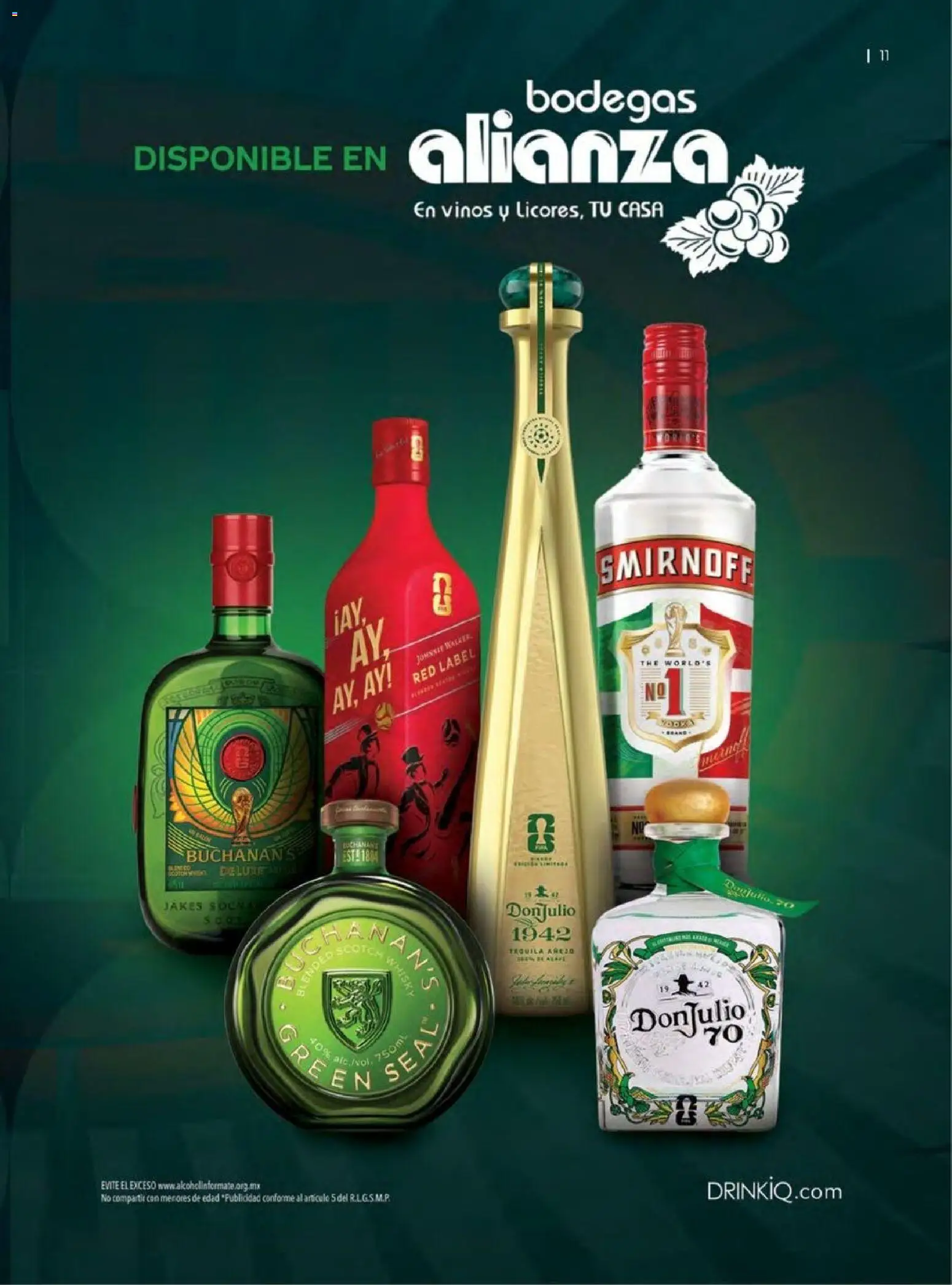Nuevas ofertas de Bodegas Alianza válidas en toda la República Mexicana desde el 01.04.2026. ¡Encuentra las mejores ofertas en Bodegas Alianza catálogo! | Página: 13 | Productos: Tequila, Whisky