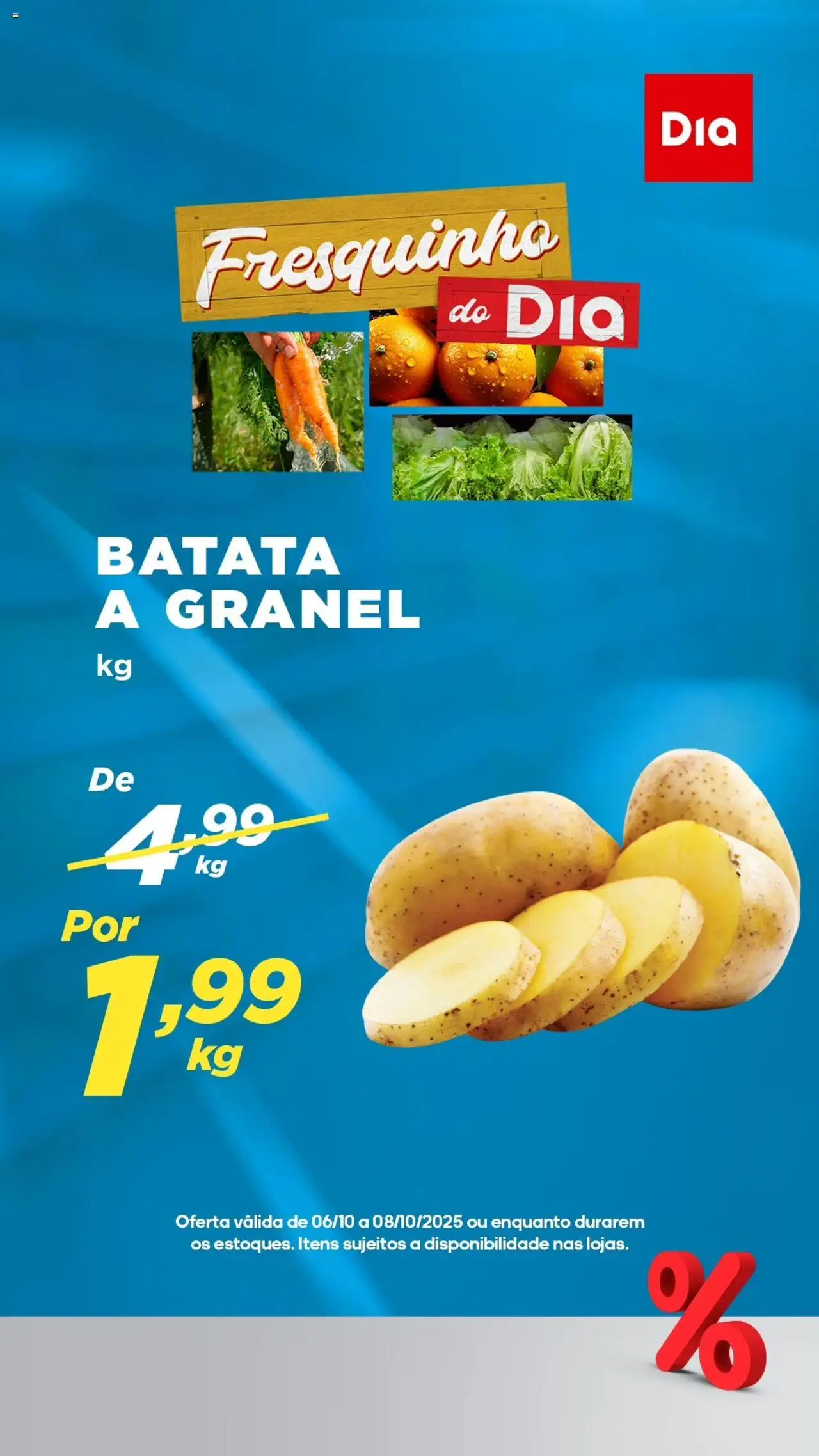 Dia Folheto - válido de 06.10.2025 | Página: 3 | Produtos: Amendoim, Elma Chips, Suco, Sal
