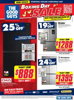 Preview of The Good Guys  Catalogue  - valid from 24.12.2025 | Page: 7 | Products: Door, Freezer, Refrigerator