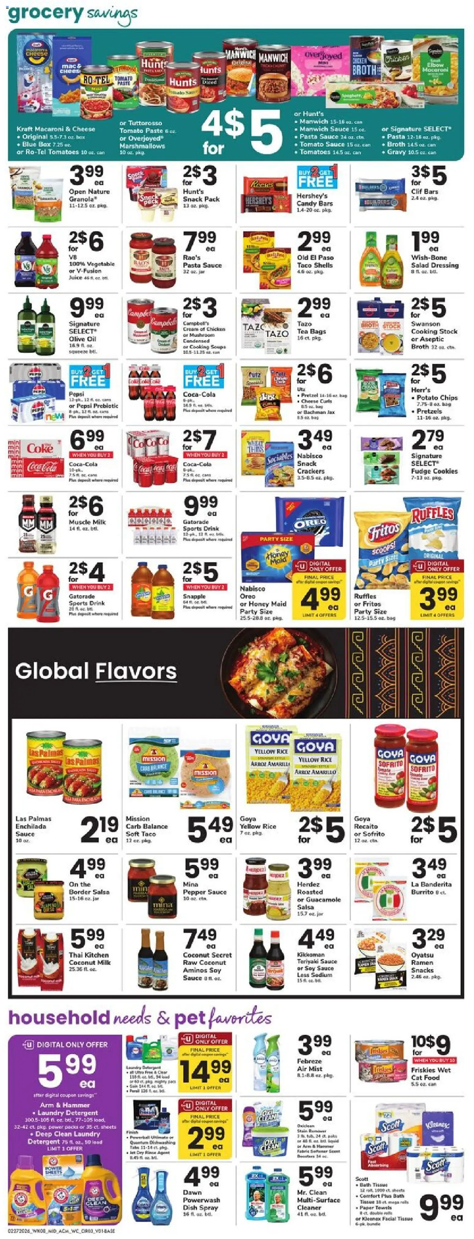 Acme Weekly Ad - NJ - valid from 27.02.2026 | Page: 3 | Products: Cheese, Oil, Cookies, Salad