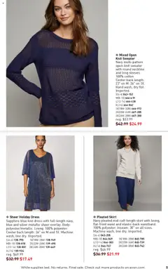 Avon Good Buys Flyer - valid from 16.07.2025 | Page: 5 | Products: Sweater, Dress