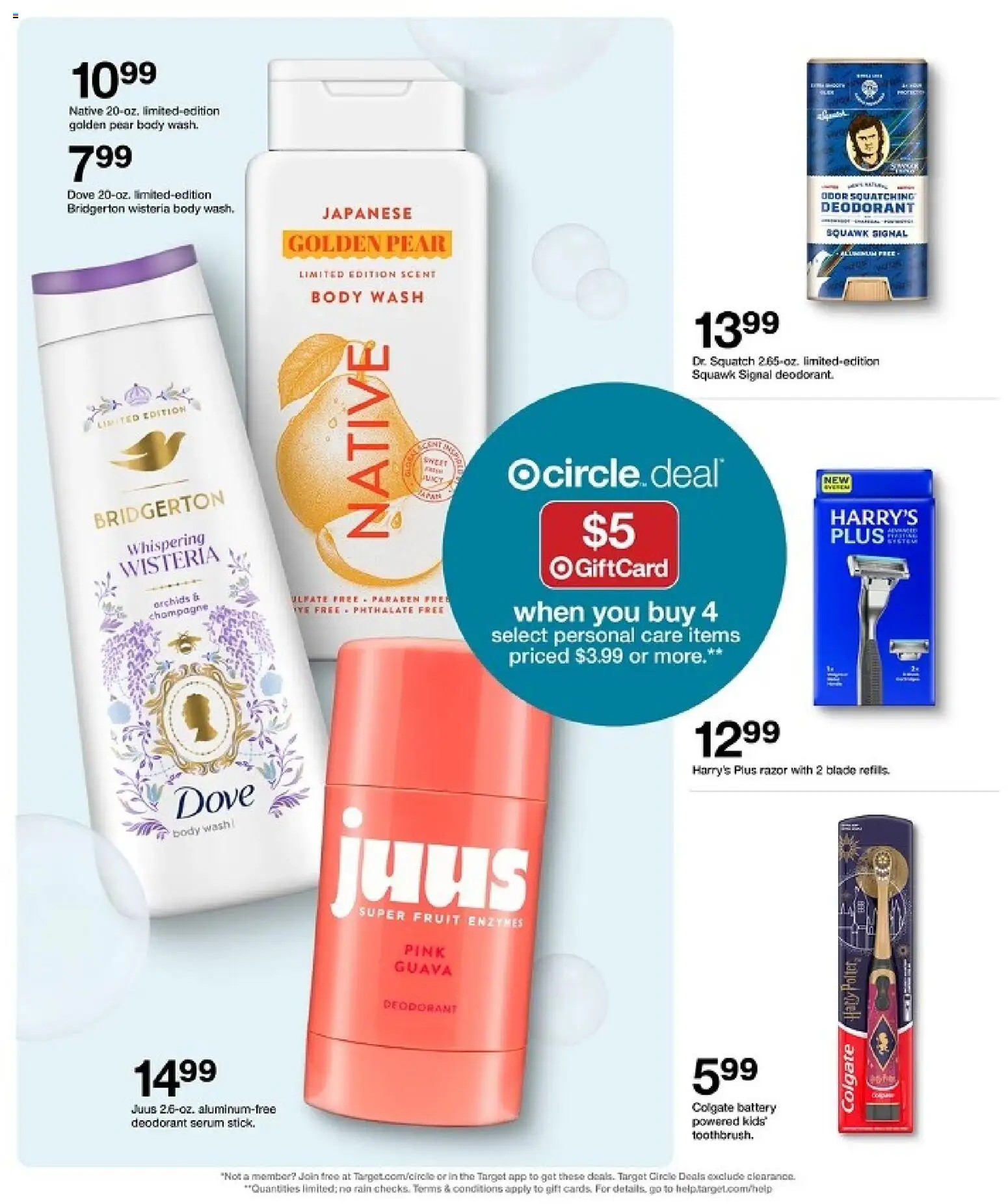 Target Weekly Ad - valid from 18.01.2026 | Page: 3 | Products: Battery, Deodorant, Body Wash, Pear