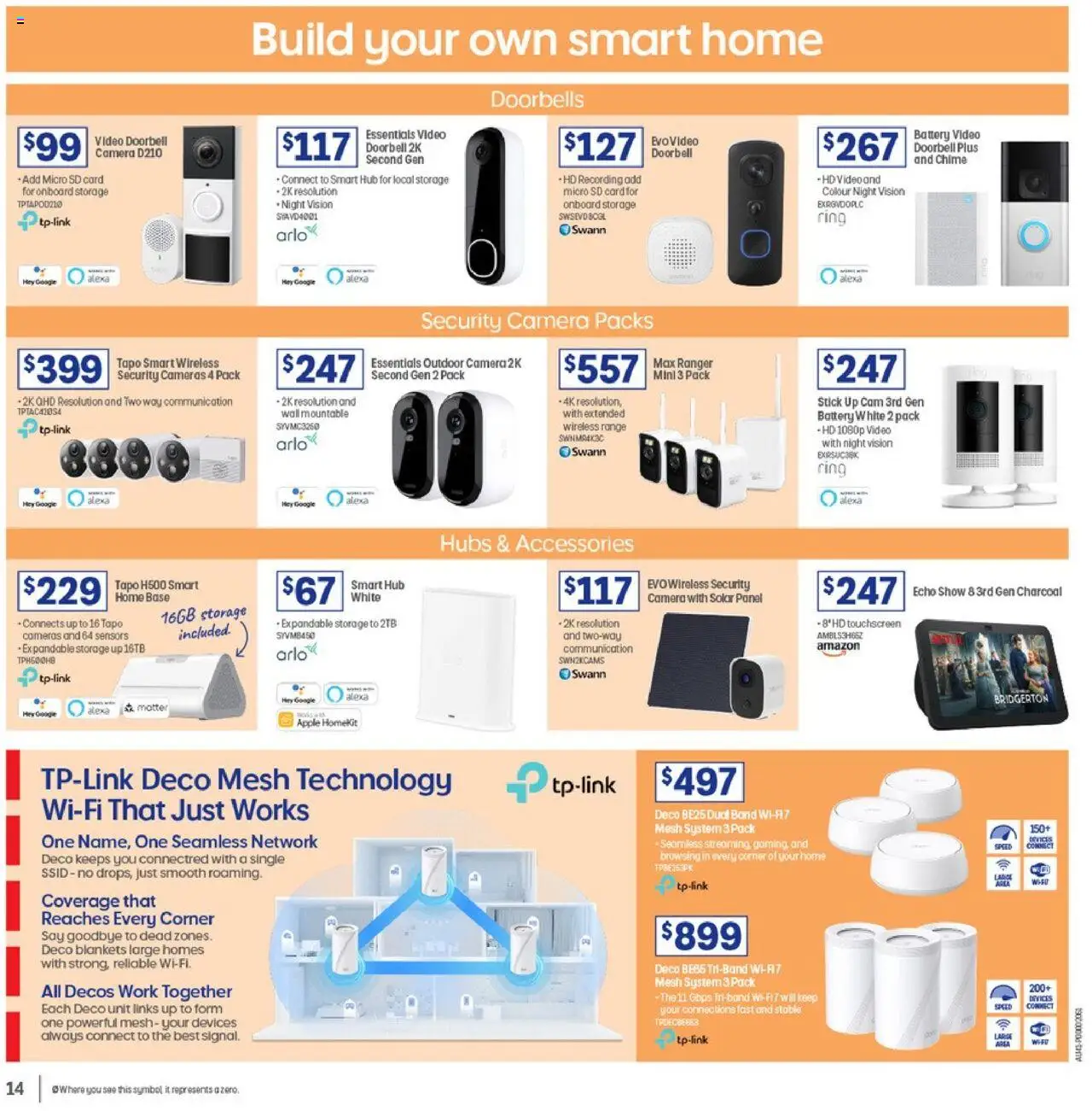Officeworks catalogue - valid from 07.08.2025 | Page: 14 | Products: Battery, Accessories, Doorbell, Camera