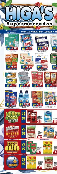 Higa's Supermercado - Ofertas da semana - Pré-Visualização do folheto da loja Higa's Supermercado, válido de 17.09.2025