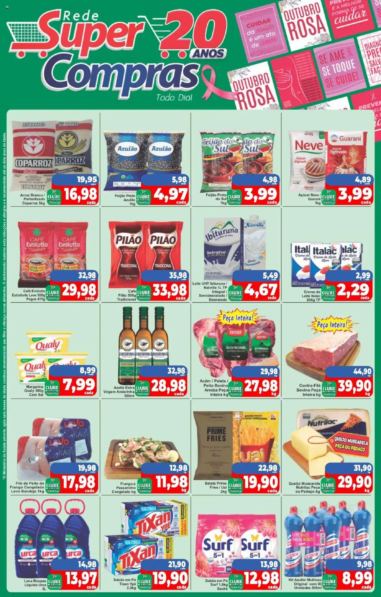 Rede Super Compras Folheto - válido de 21.10.2025 | Página: 3 | Produtos: Feijão, Bandeja, Margarina, Peito de frango