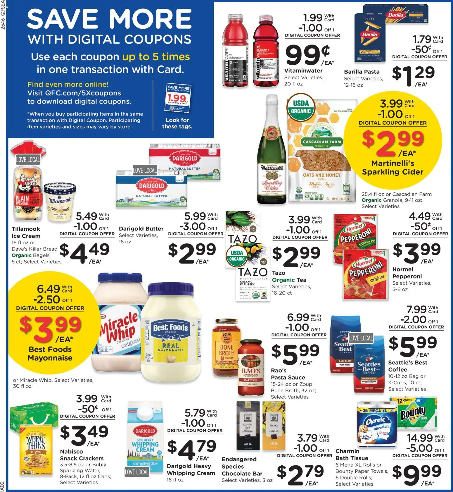 QFC Weekly Ad - valid from 17.12.2025 | Page: 6 | Products: Butter, Coffee, Sauce, 2人掛けソファ