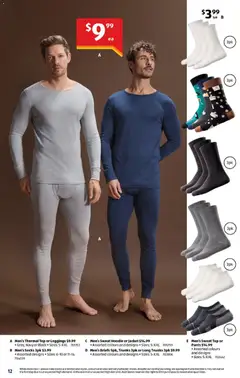 Preview of Aldi catalogue  - valid from 08.04.2026 | Page: 12 | Products: Jacket, Pants, Socks, Briefs