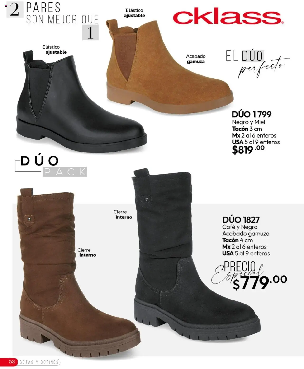 Nuevas ofertas de Cklass válidas en toda la República Mexicana desde el 16.09.2025. ¡Encuentra las mejores ofertas en Cklass - Catálogo Invierno! | Página: 209 | Productos: Botas, Café, Gamuza, Botines