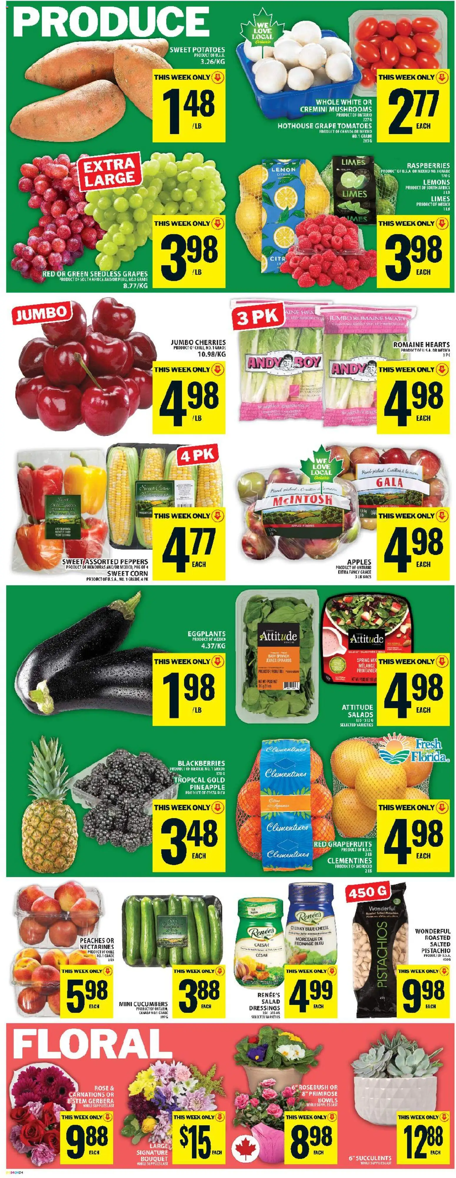Food Basics flyer valid from 29.01.2026 | Page: 8 | Products: Salad, Potatoes, Cheese, Apples