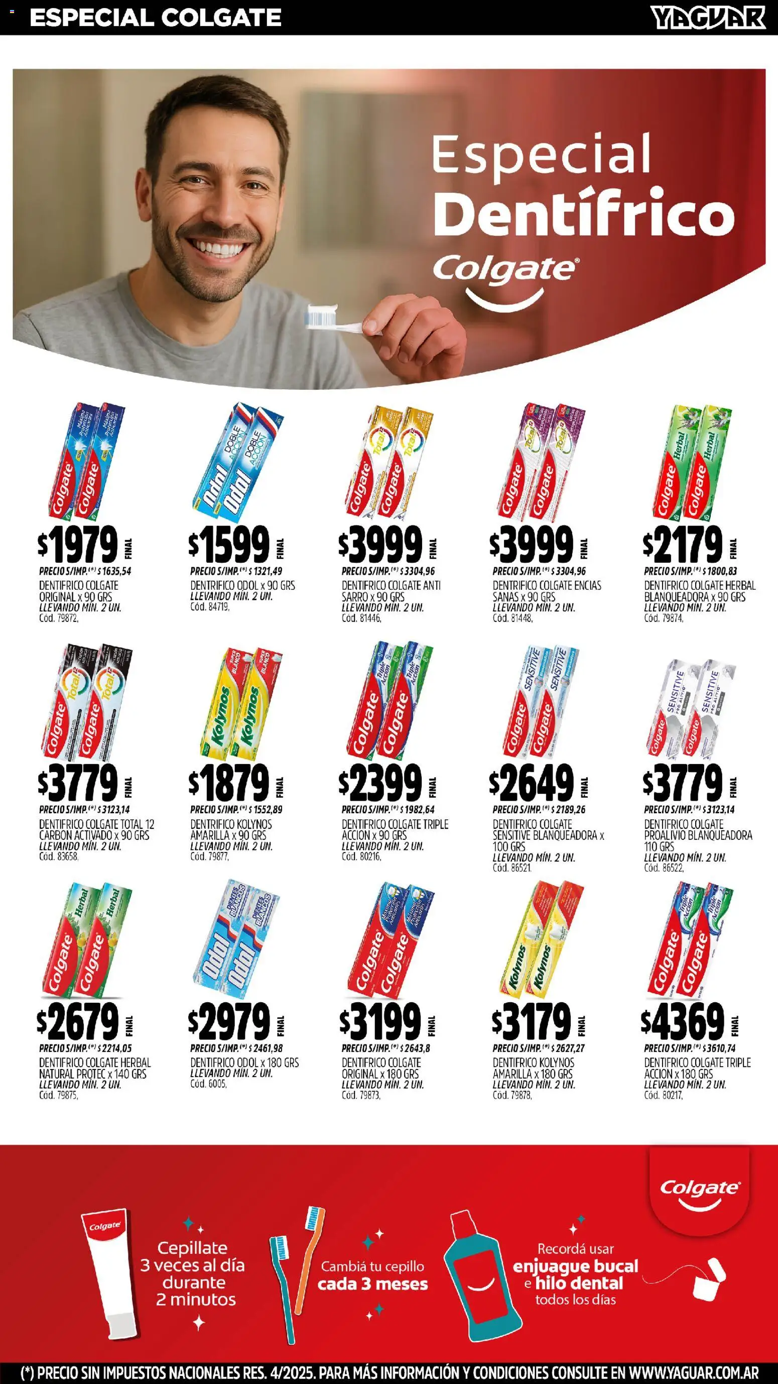 Yaguar - Campana │ válido desde el 17.11.2025 | Página: 19 | Productos: Cepillo, Enjuague bucal, Hilo dental