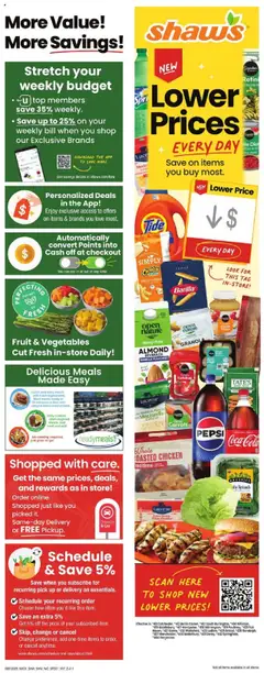 Preview of Shaw's weekly ads valid from 01.08.2025