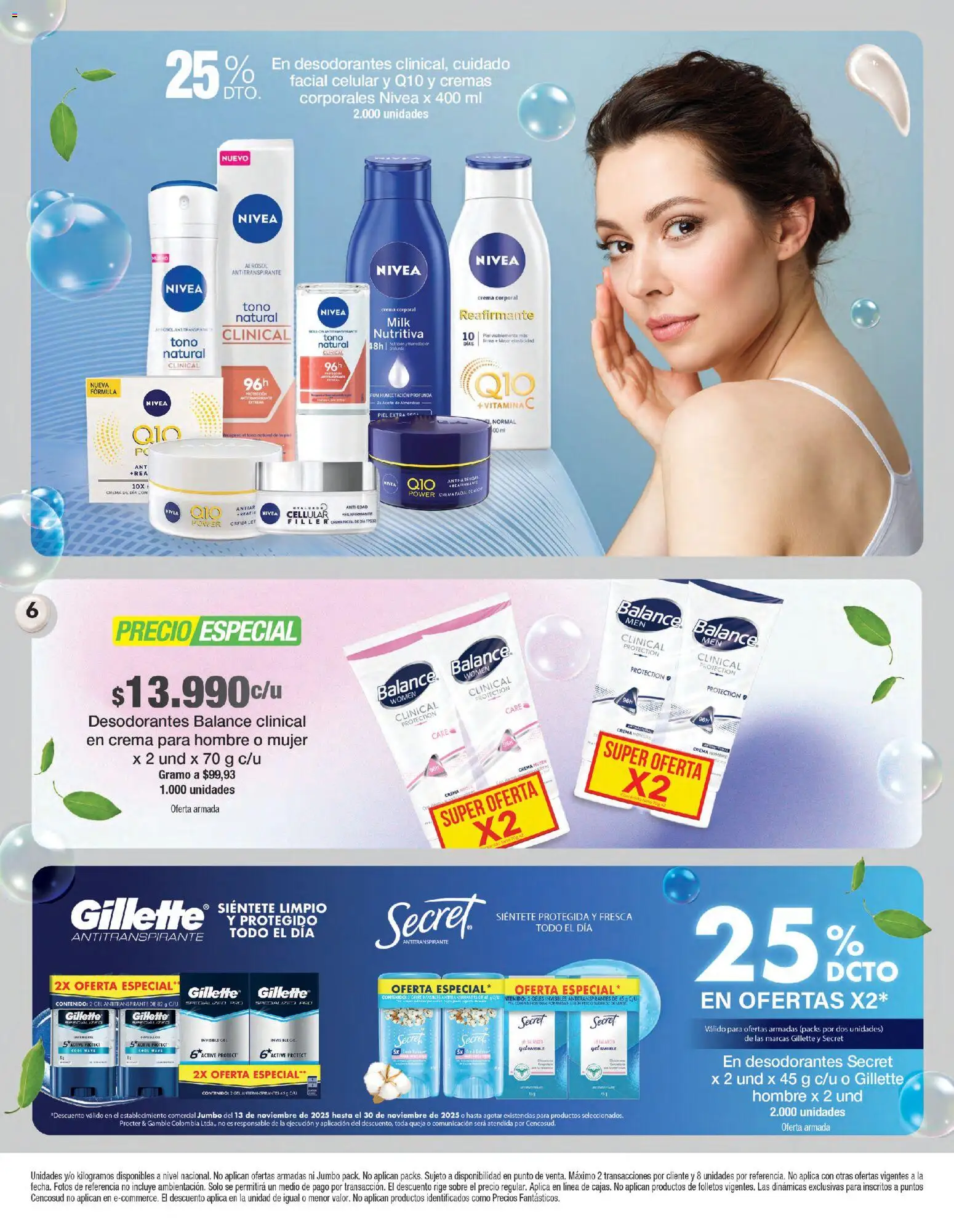 Jumbo revista - valida desde el 13.11.2025 | Página: 6 | Productos: Té, Almendras, Crema, Sobre