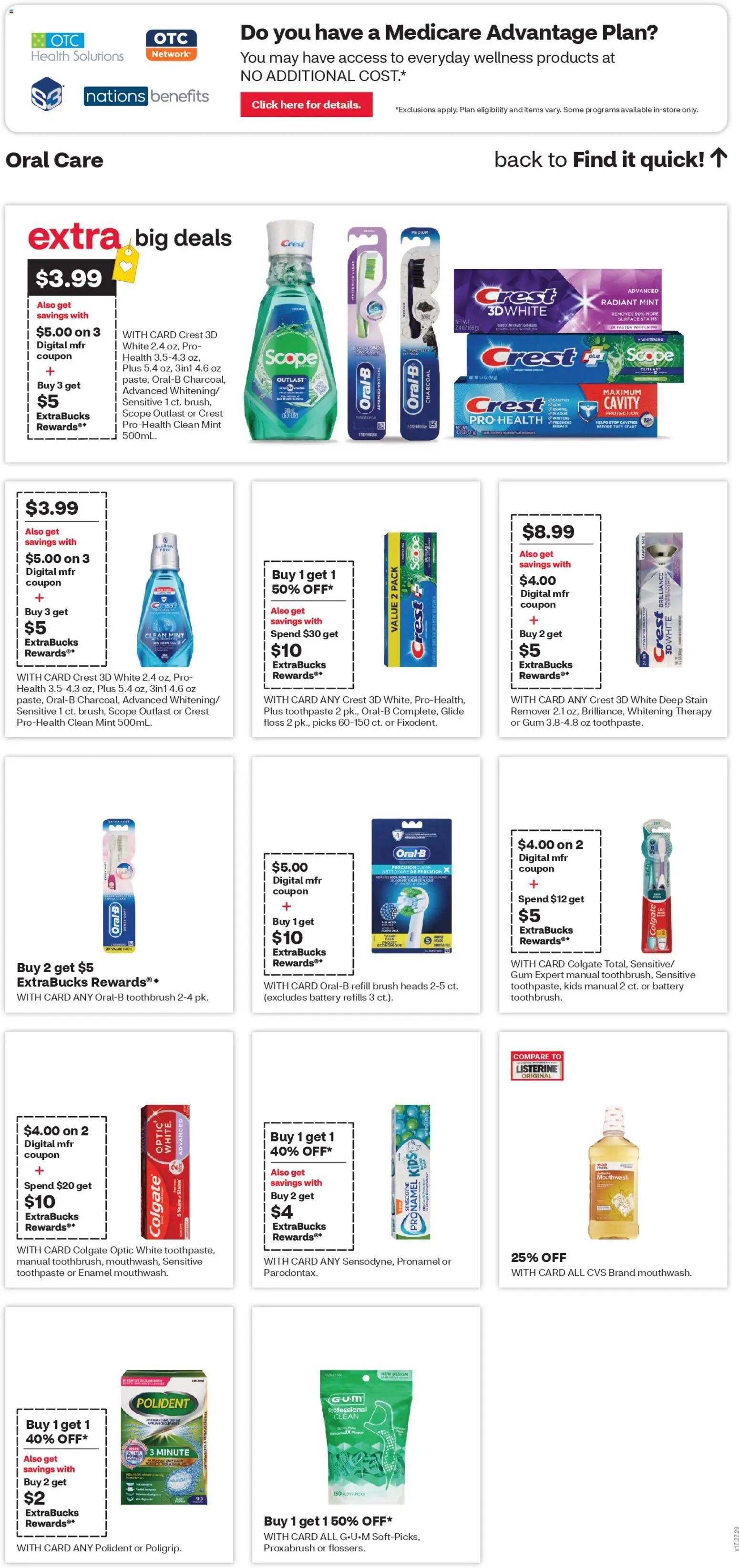 CVS Pharmacy Weekly Ad - CT - valid from 28.12.2025 | Page: 13 | Products: Battery, Brush, Toothpaste, Mouthwash