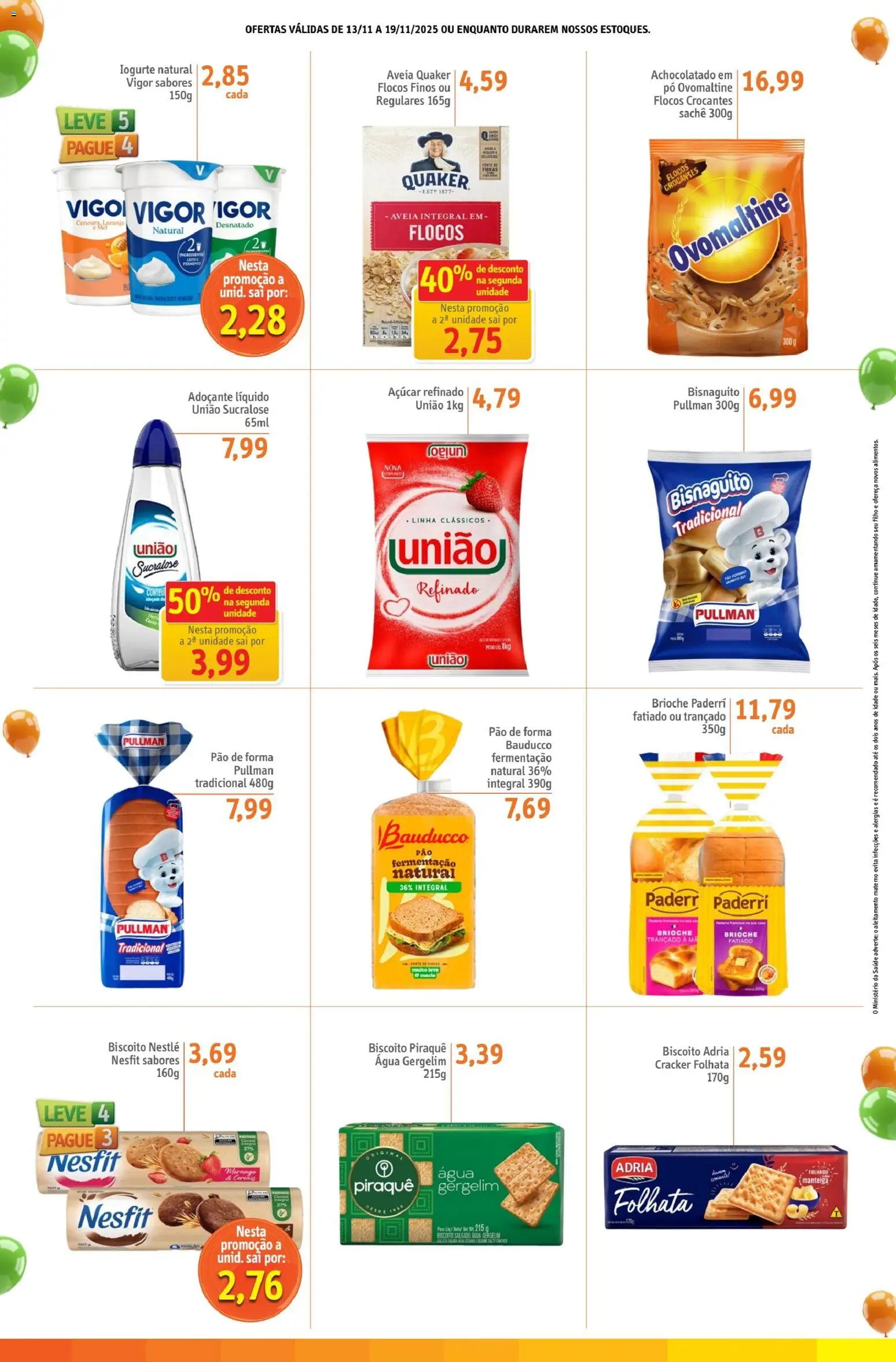 Sonda Folheto - válido de 13.11.2025 | Página: 4 | Produtos: Biscoito, Pão de forma, Aveia, Açúcar