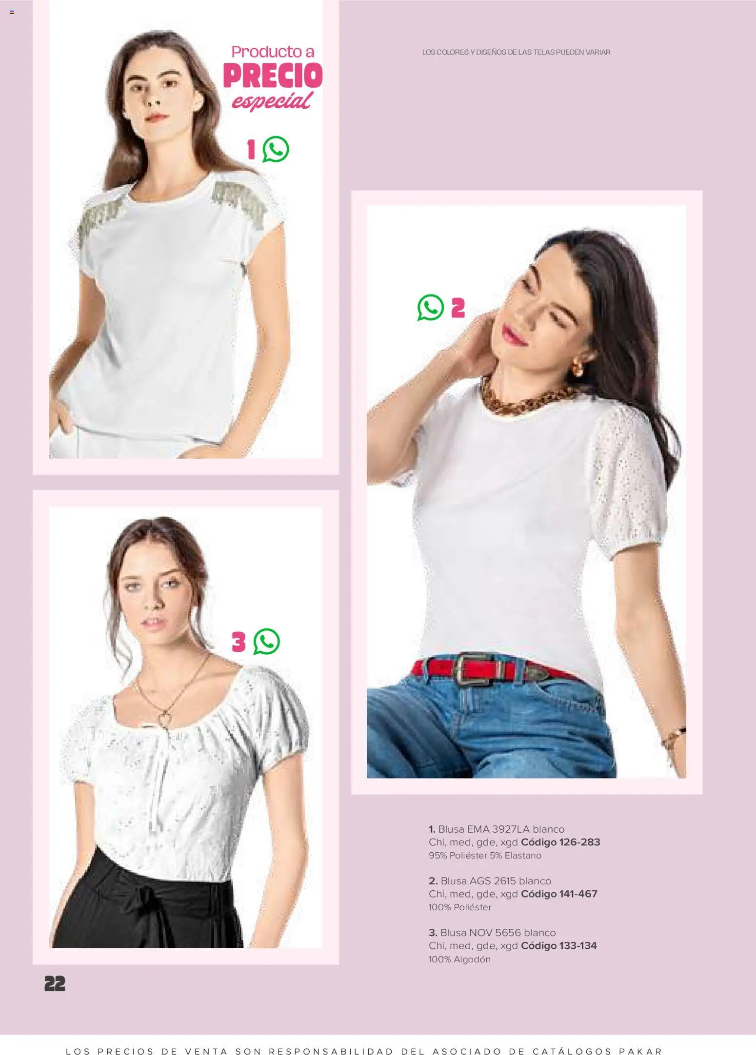 Nuevas ofertas de SC Pakar válidas en toda la República Mexicana desde el 30.01.2026. ¡Encuentra las mejores ofertas en SC Pakar catálogo Ropa! | Página: 22 | Productos: Blusa, Algodón