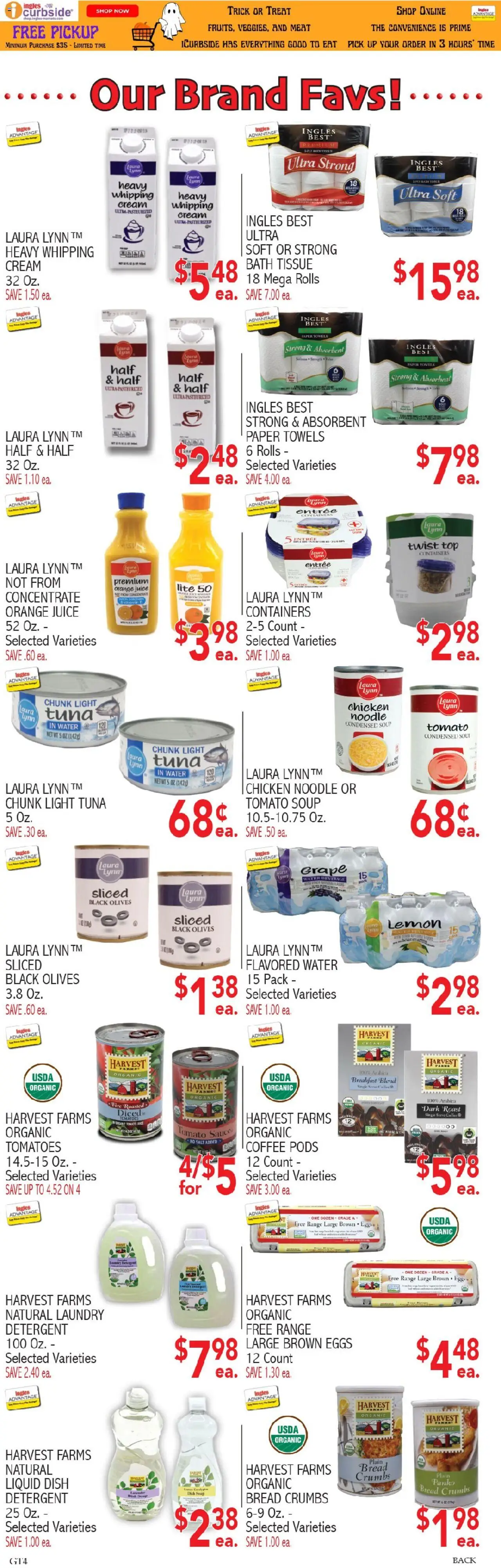 Ingles Weekly Ad - valid from 15.10.2025 | Page: 7 | Products: Bread, Juice, Water, Salt