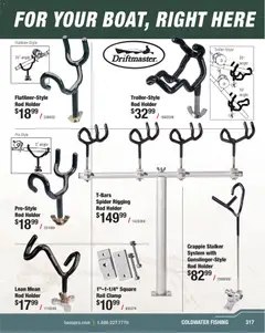 Preview of Cabela's weekly ads valid from 22.01.2026 | Page: 317 | Products: Clamp, Rod