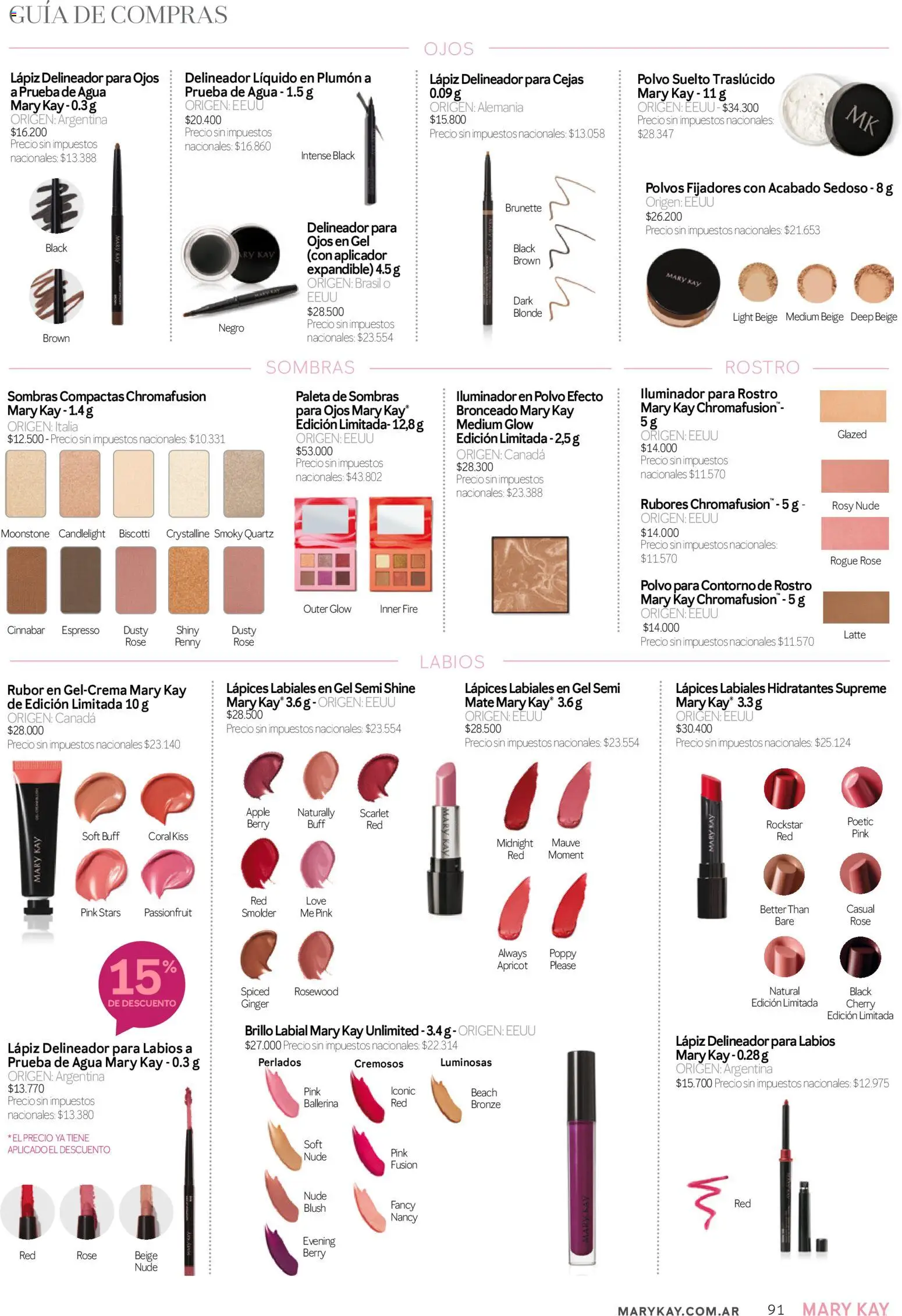 Mary Kay - Look Digital Otoño 2026 │ válido desde el 01.04.2026 | Página: 91 | Productos: Rubor, Polvo, Delineador, Agua