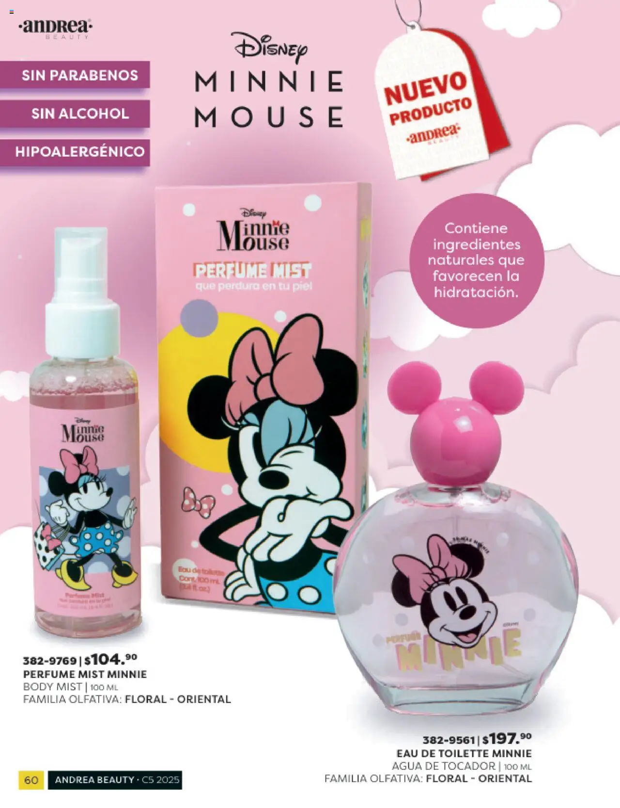 Nuevas ofertas de Andrea válidas en toda la República Mexicana desde el 24.08.2025. ¡Encuentra las mejores ofertas en Andrea - Catálogo Beauty Campaña 5! | Página: 60 | Productos: Agua, Mouse, Body, Eau de toilette