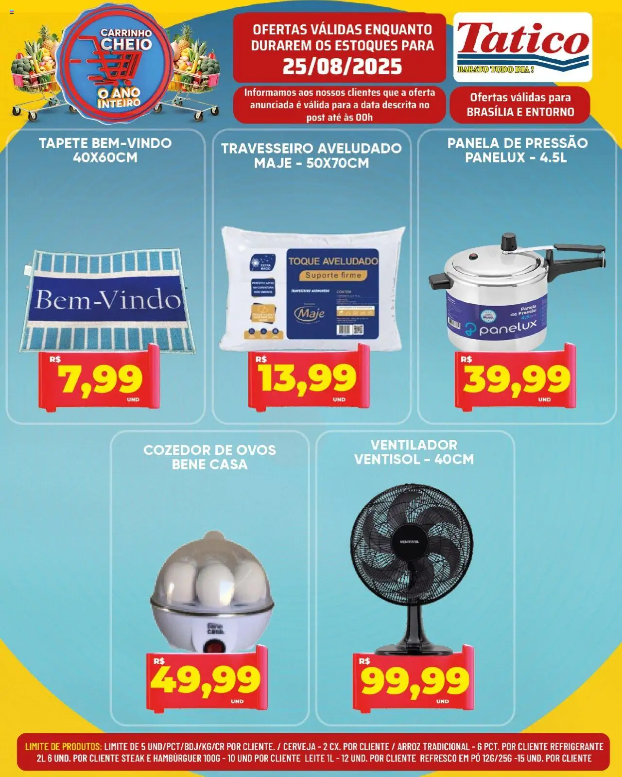 Tatico Folheto - válido de 25.08.2025 | Página: 14 | Produtos: Pó, Panela, Panela de pressão, Carrinho