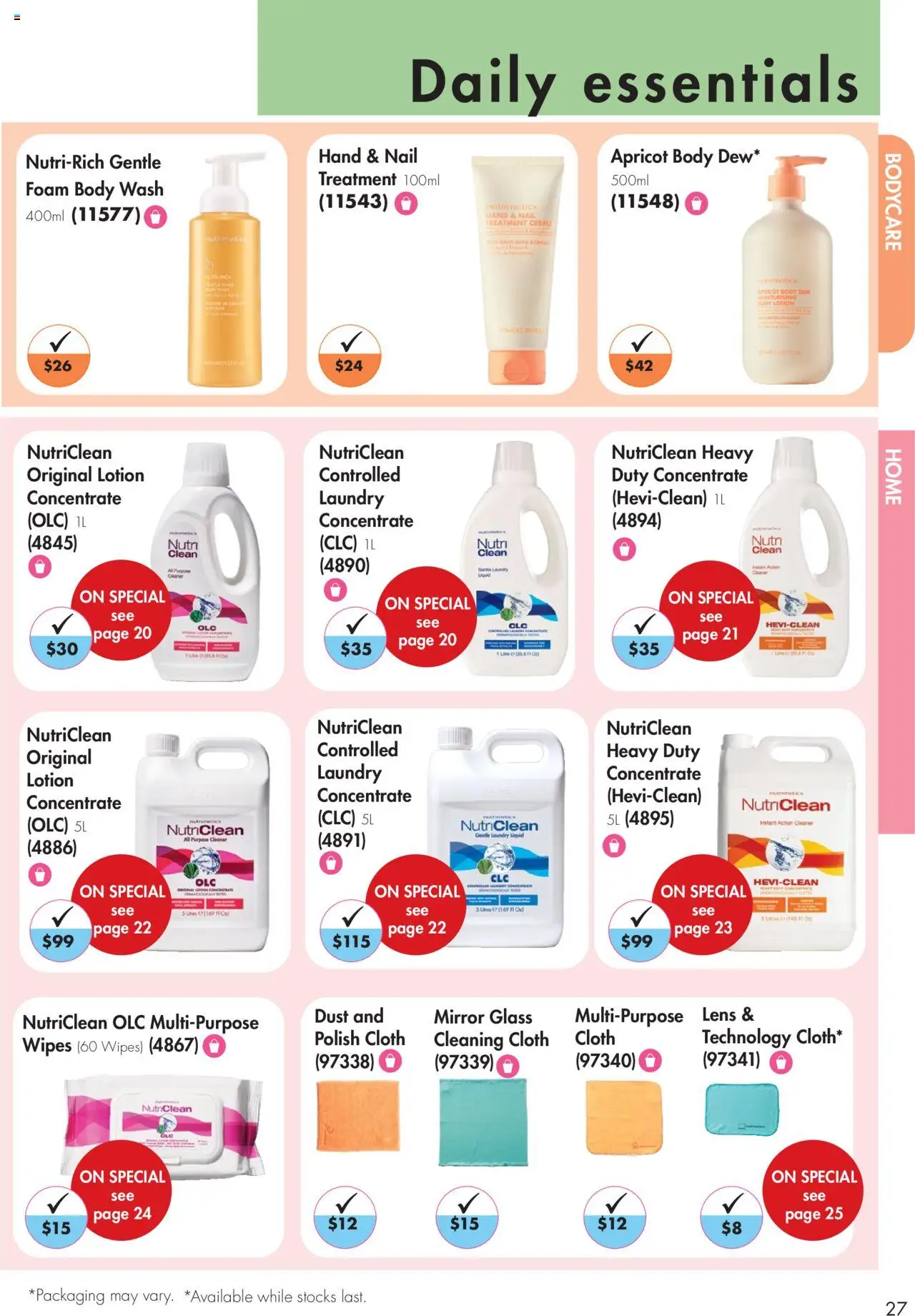 Nutrimetics catalogue - valid from 26.09.2025 | Page: 27 | Products: Cloth, Mirror, Laundry, Multipurpose