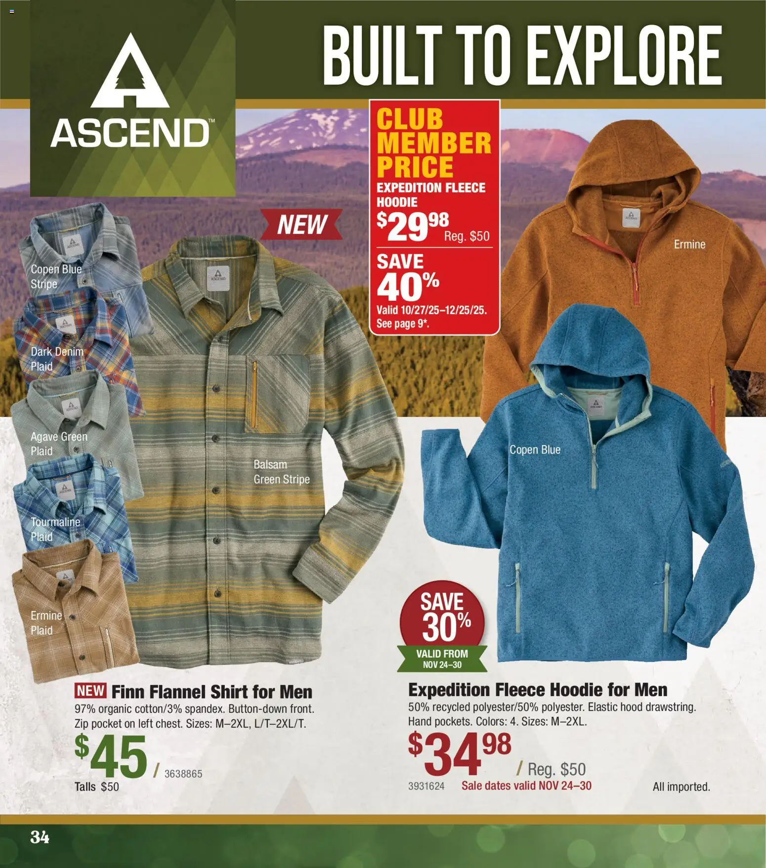 Cabela's Christmas Gift Guide 25 - valid from 01.11.2025 | Page: 34 | Products: Shirt, Hoodie