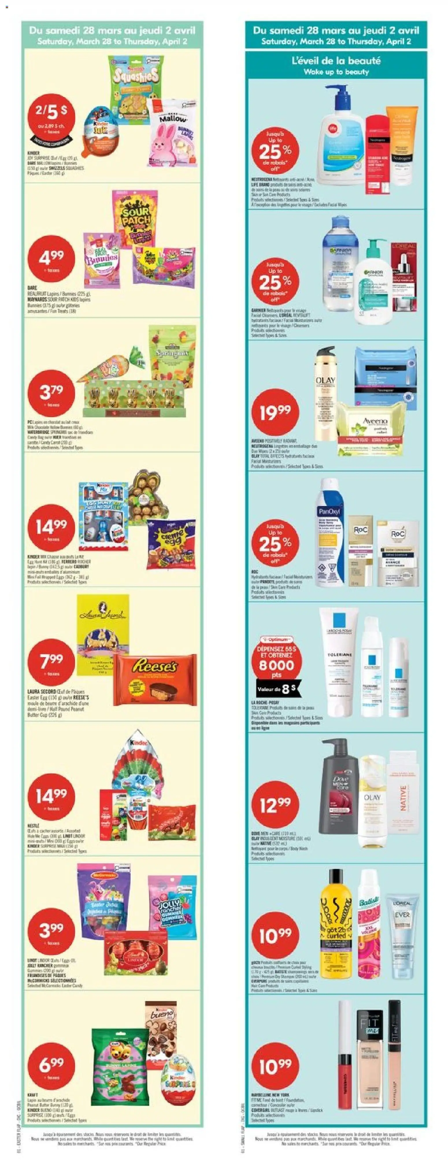 Pharmaprix flyer valid from 27.03.2026 | Page: 2 | Products: PC, Shampoo, Milk, Chocolate