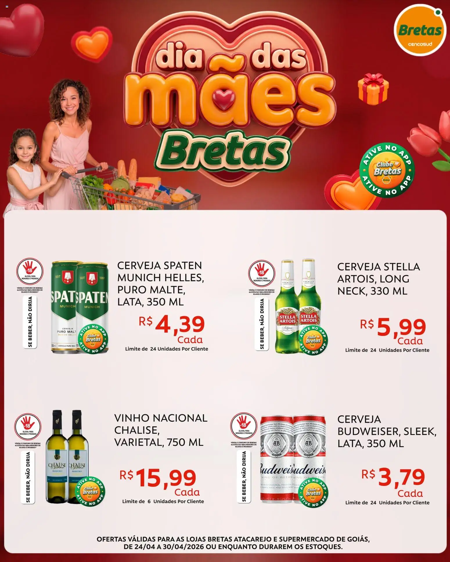 Bretas Folheto - válido de 24.04.2026 | Página: 6 | Produtos: Vinho, Cerveja