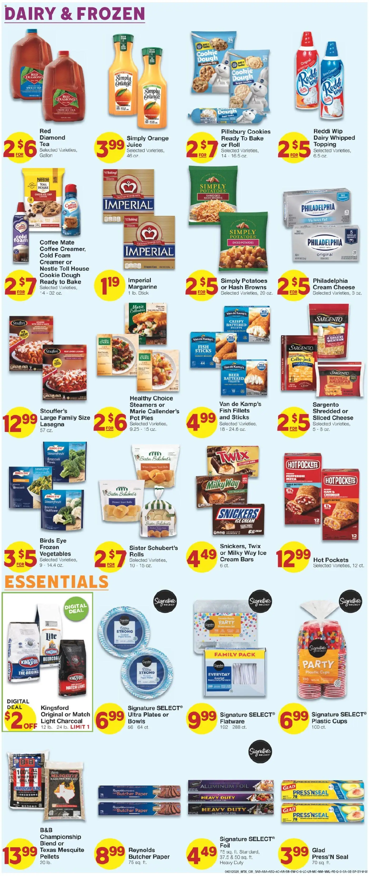 United Supermarkets Weekly Ad - valid from 31.03.2026 | Page: 5 | Products: Coffee, Chocolate, Ham, Fish