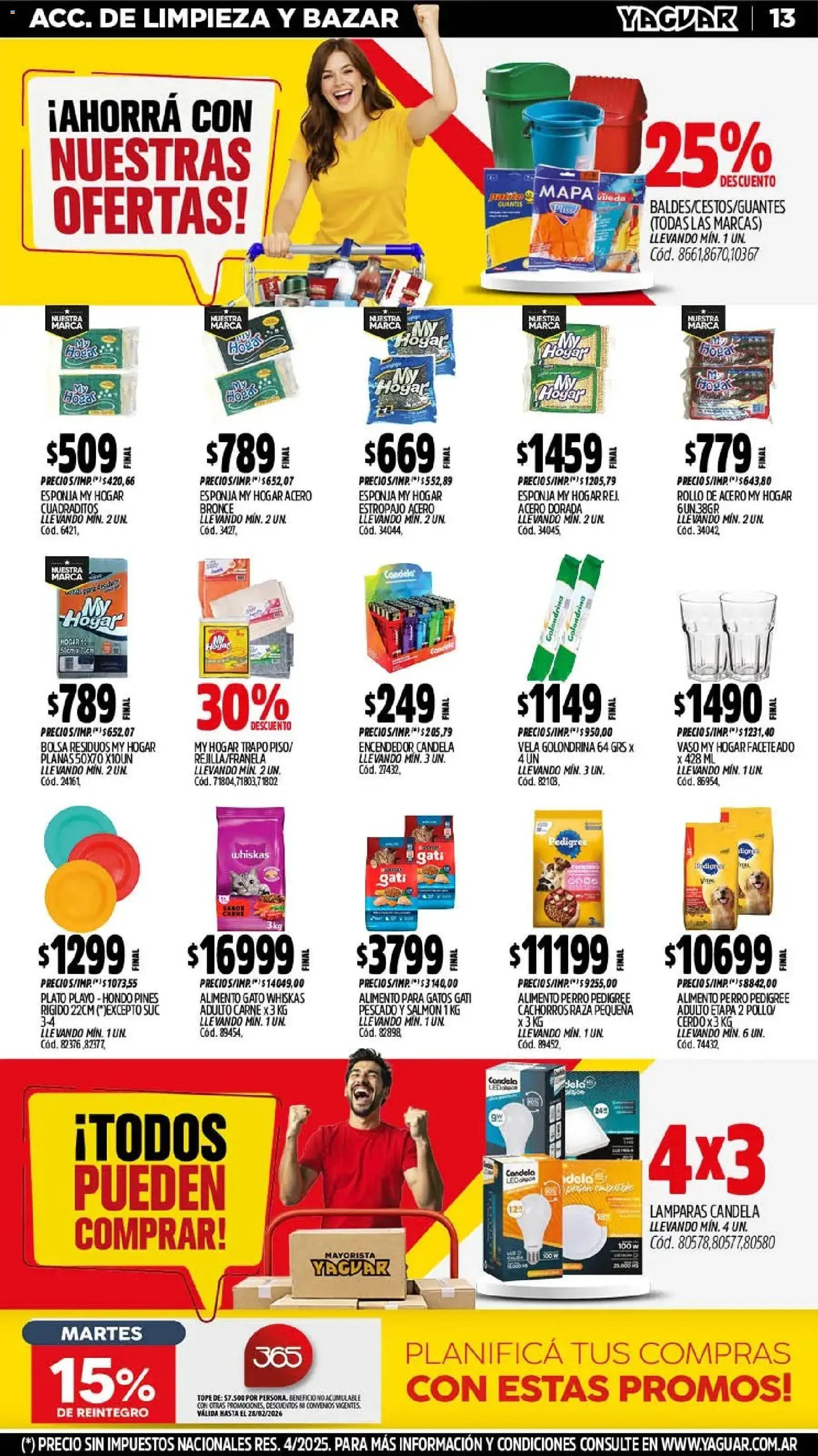 Yaguar - Oferta Semanal San Juan │ válido desde el 23.02.2026 | Página: 12 | Productos: Bolsa, Estropajo, Cerdo, Guantes