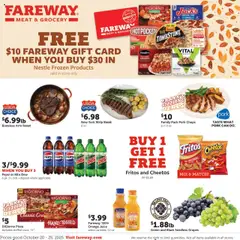 Preview of Fareway weekly ads valid from 20.10.2025