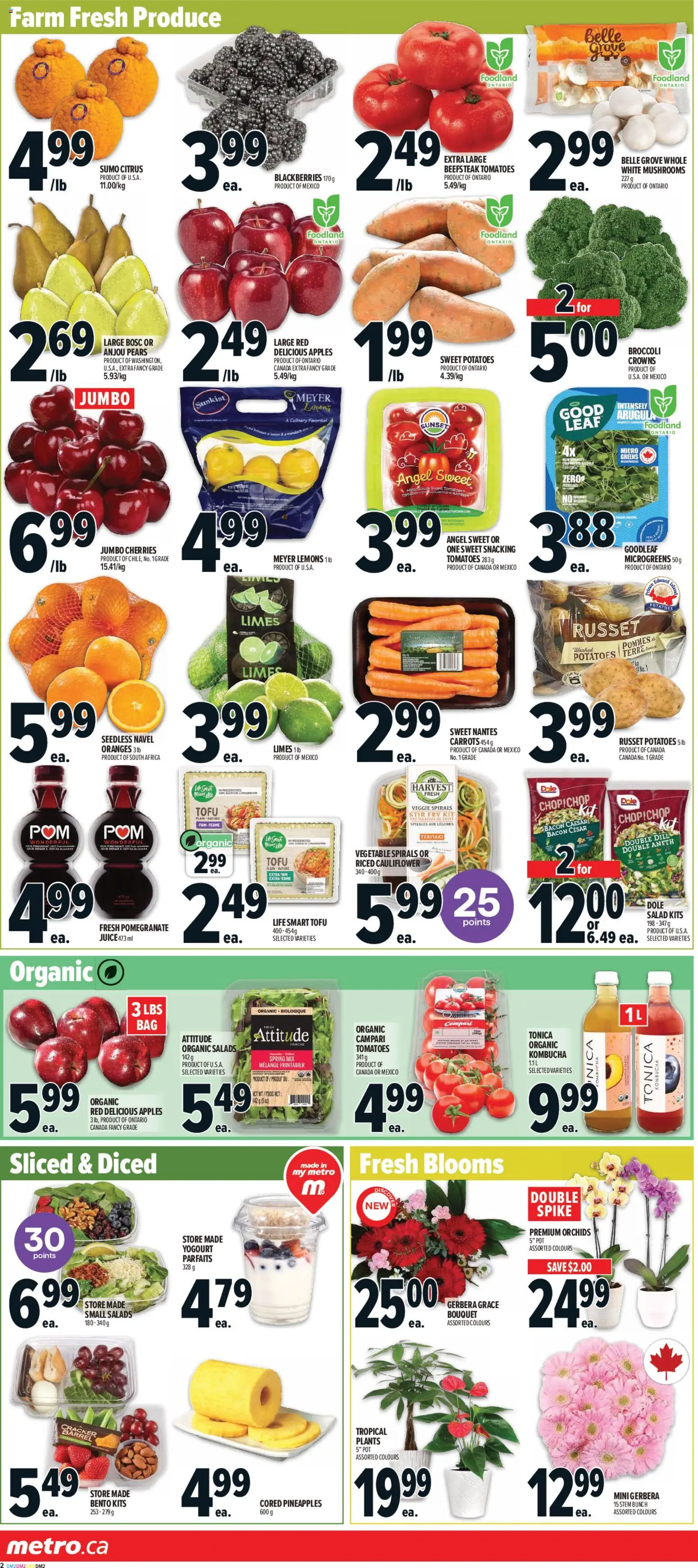 Metro flyer valid from 01.01.2026 | Page: 6 | Products: Potatoes, Juice, Oranges, Tomatoes