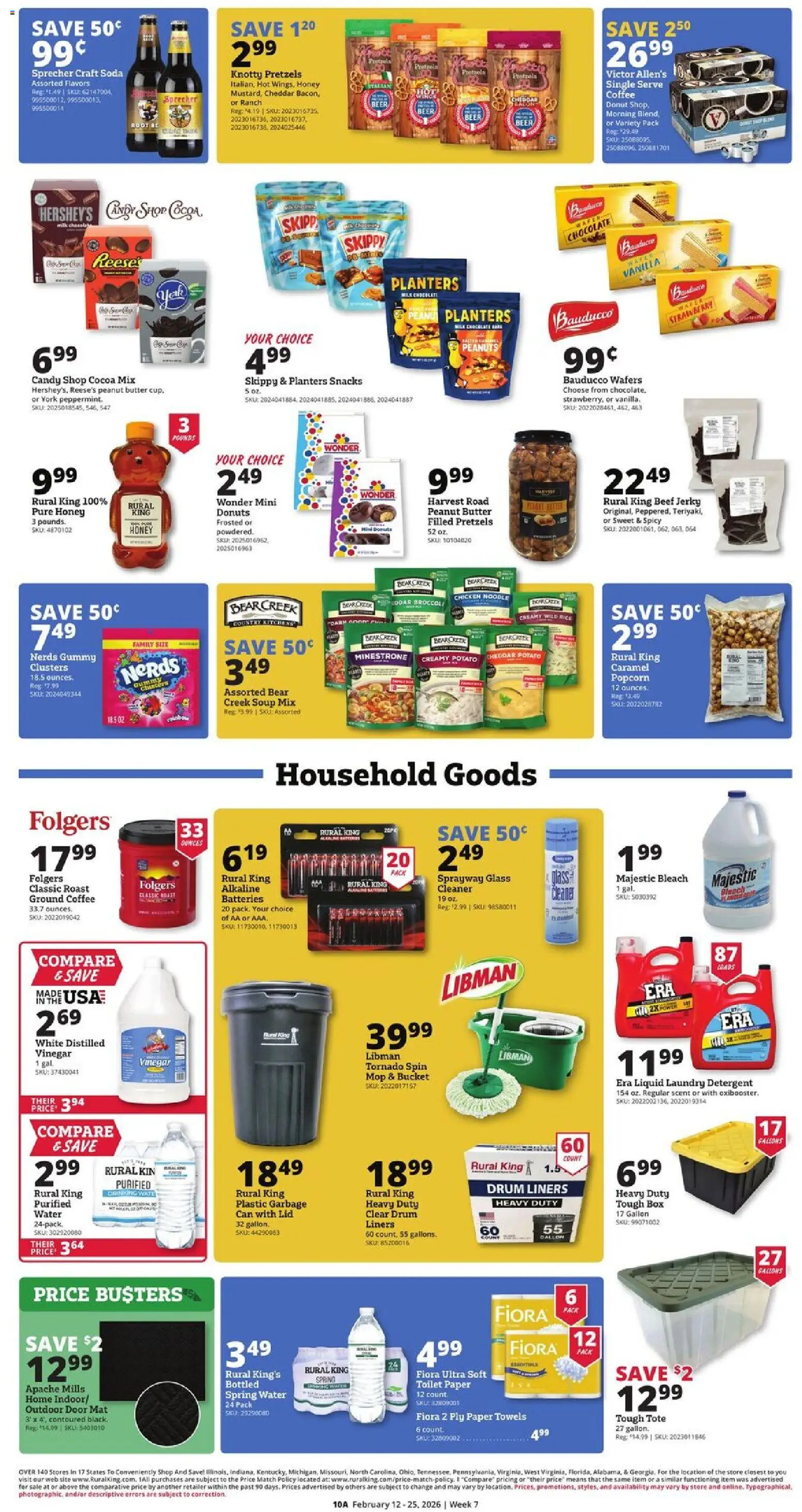 Rural King Weekly Ad - valid from 12.02.2026 | Page: 10 | Products: Broccoli, Box, Beef, Detergent