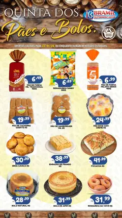 Bramil Supermercados - Ofertas Quinta dos Pães e Bolos - Pré-Visualização do folheto da loja Bramil Supermercados, válido de 22.01.2026