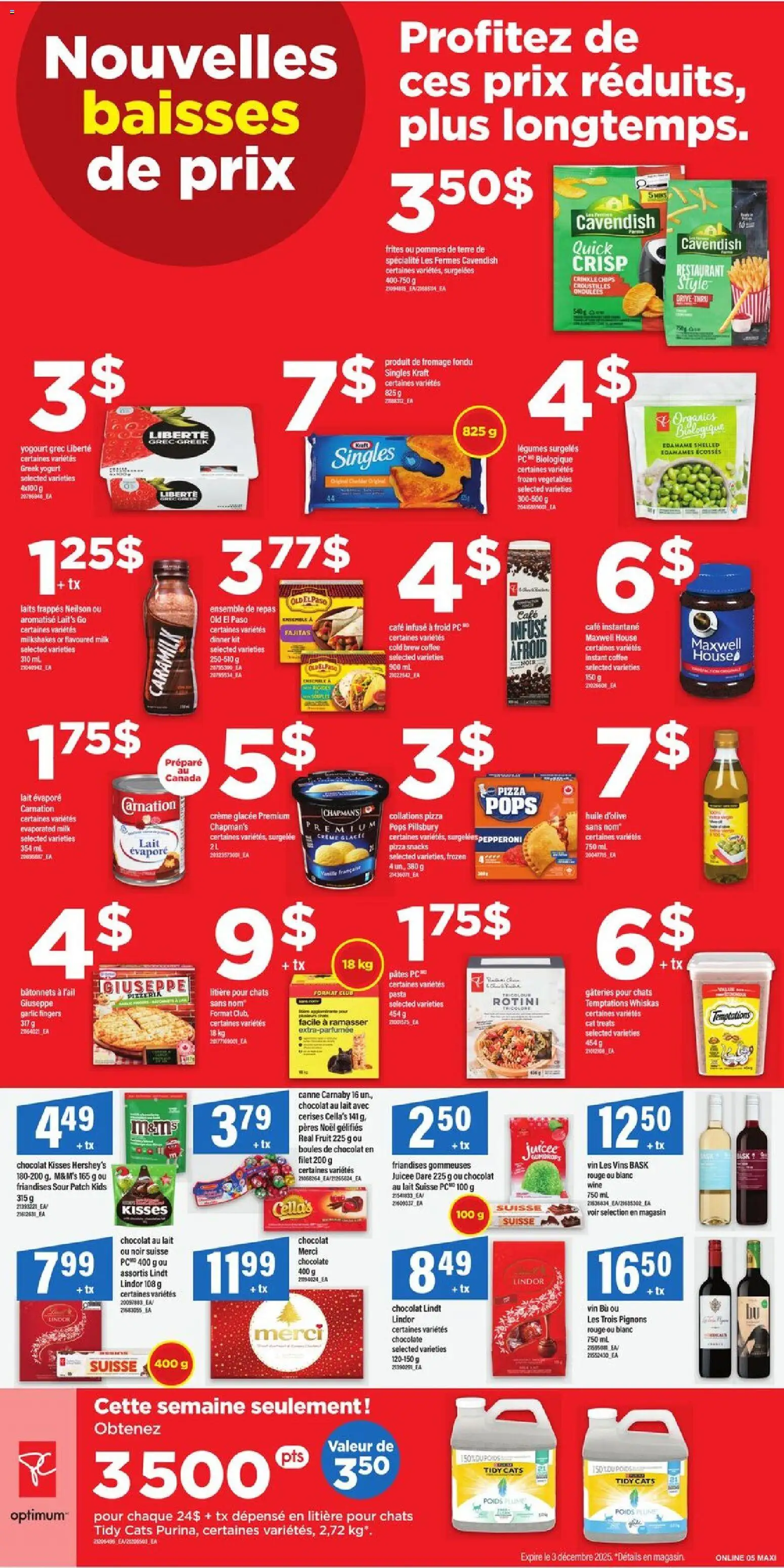 Maxi flyer valid from 27.11.2025 | Page: 12 | Products: PC, Milk, Chocolate, Pizza