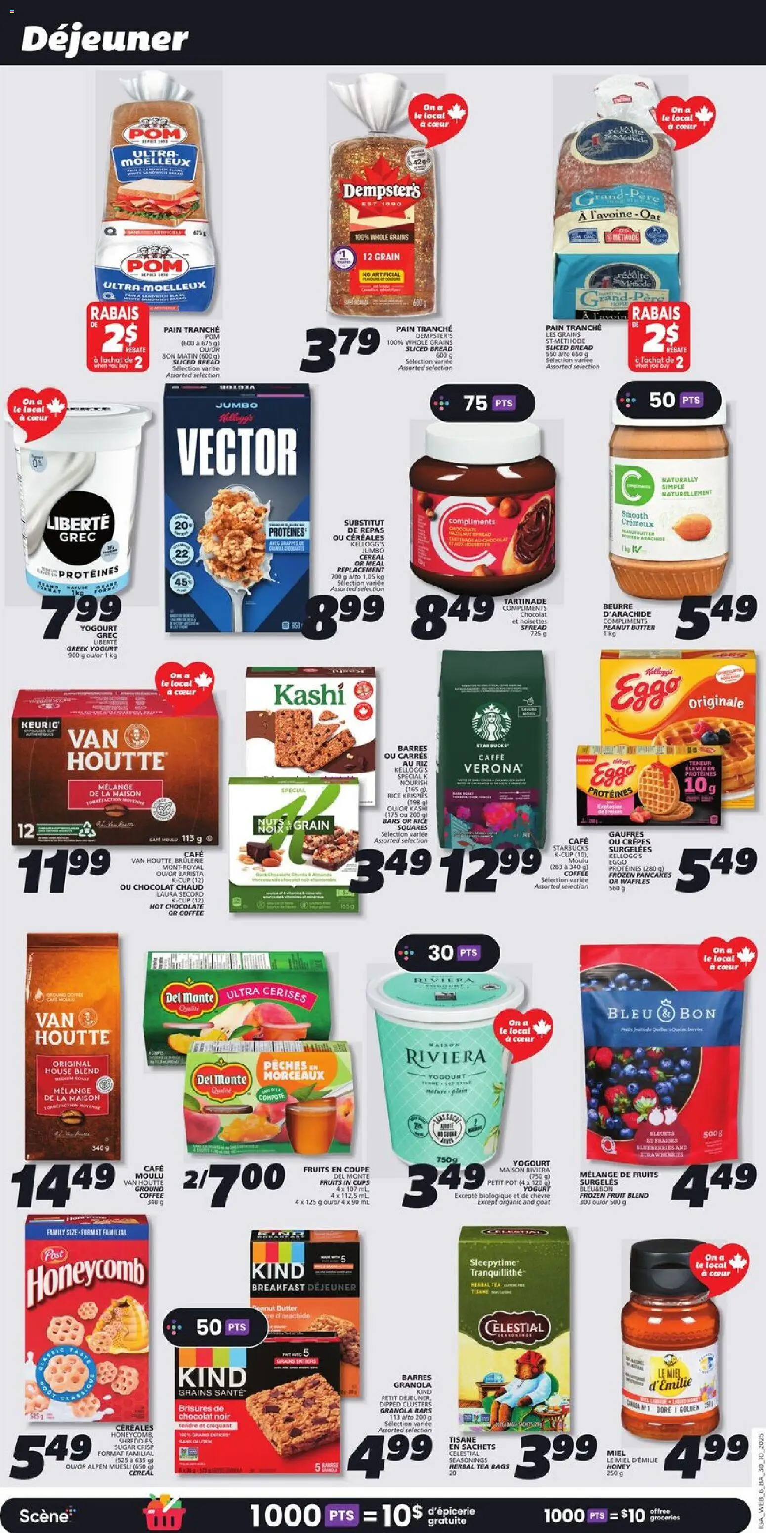 IGA flyer valid from 30.10.2025 | Page: 8 | Products: Rice, Yogurt, Bread, Coffee
