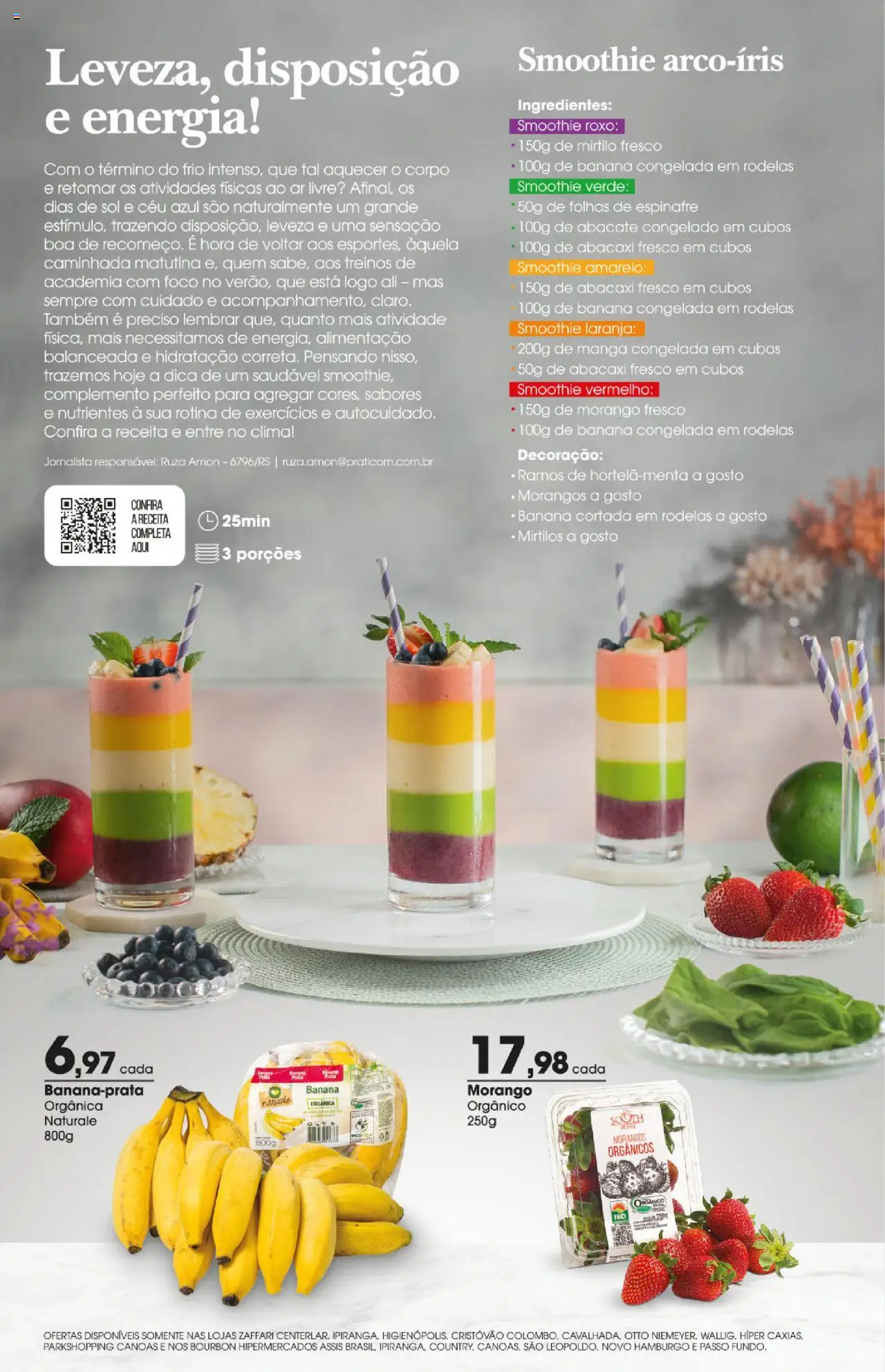 Zaffari Folheto - válido de 01.09.2025 | Página: 2 | Produtos: Mirtilo, Espinafre, Abacaxi, Morangos