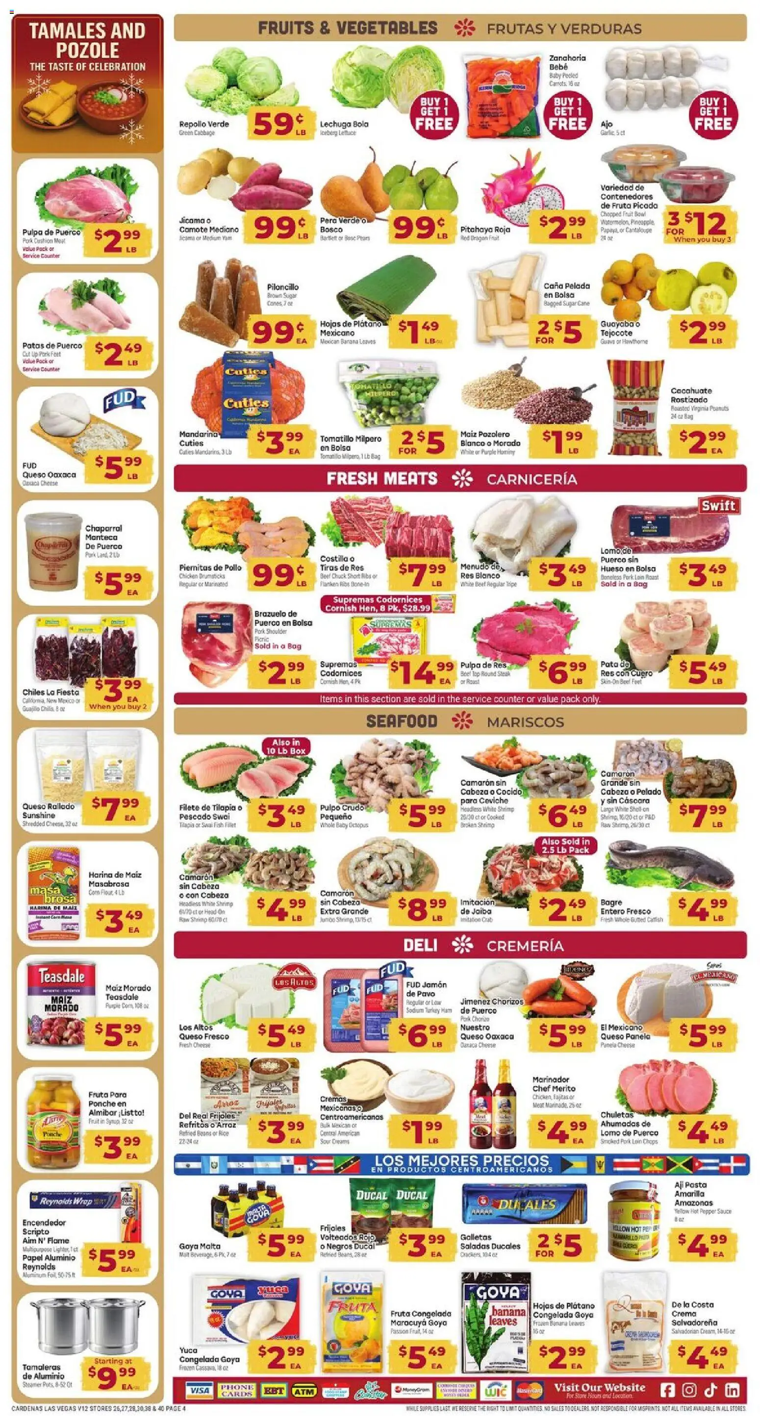 Cardenas Weekly Ad - NV - valid from 10.12.2025 | Page: 4 | Products: Lettuce, Box, Rice, Beef