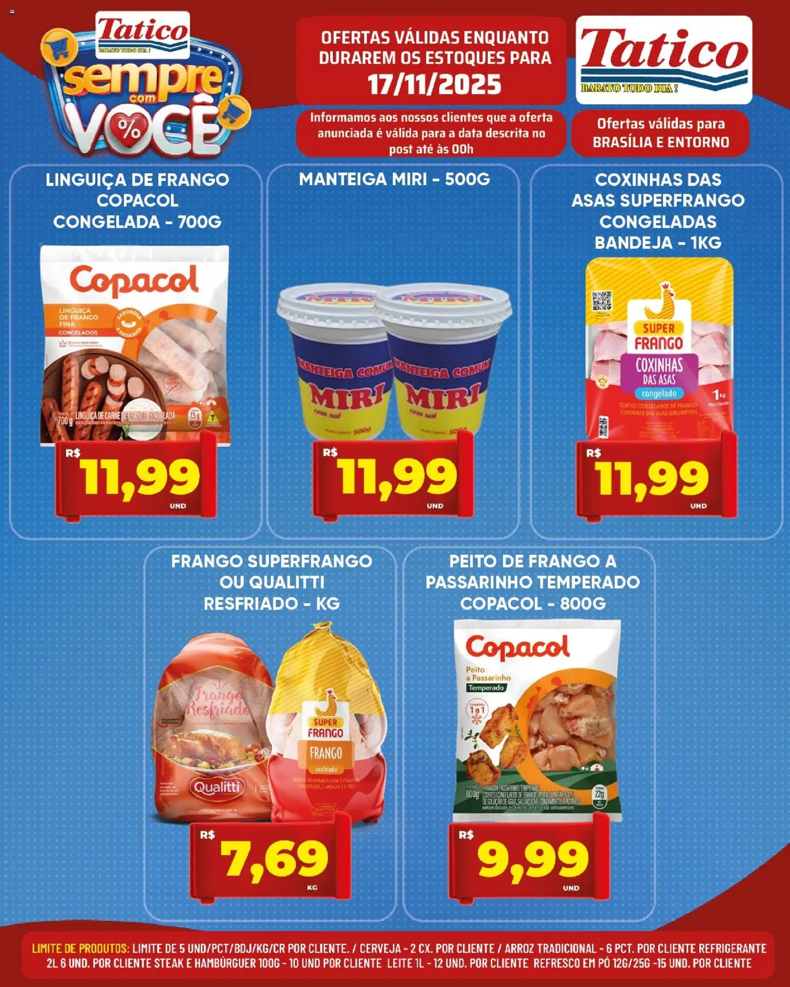 Tatico Folheto - válido de 17.11.2025 | Página: 9 | Produtos: Pó, Leite, Manteiga, Cerveja