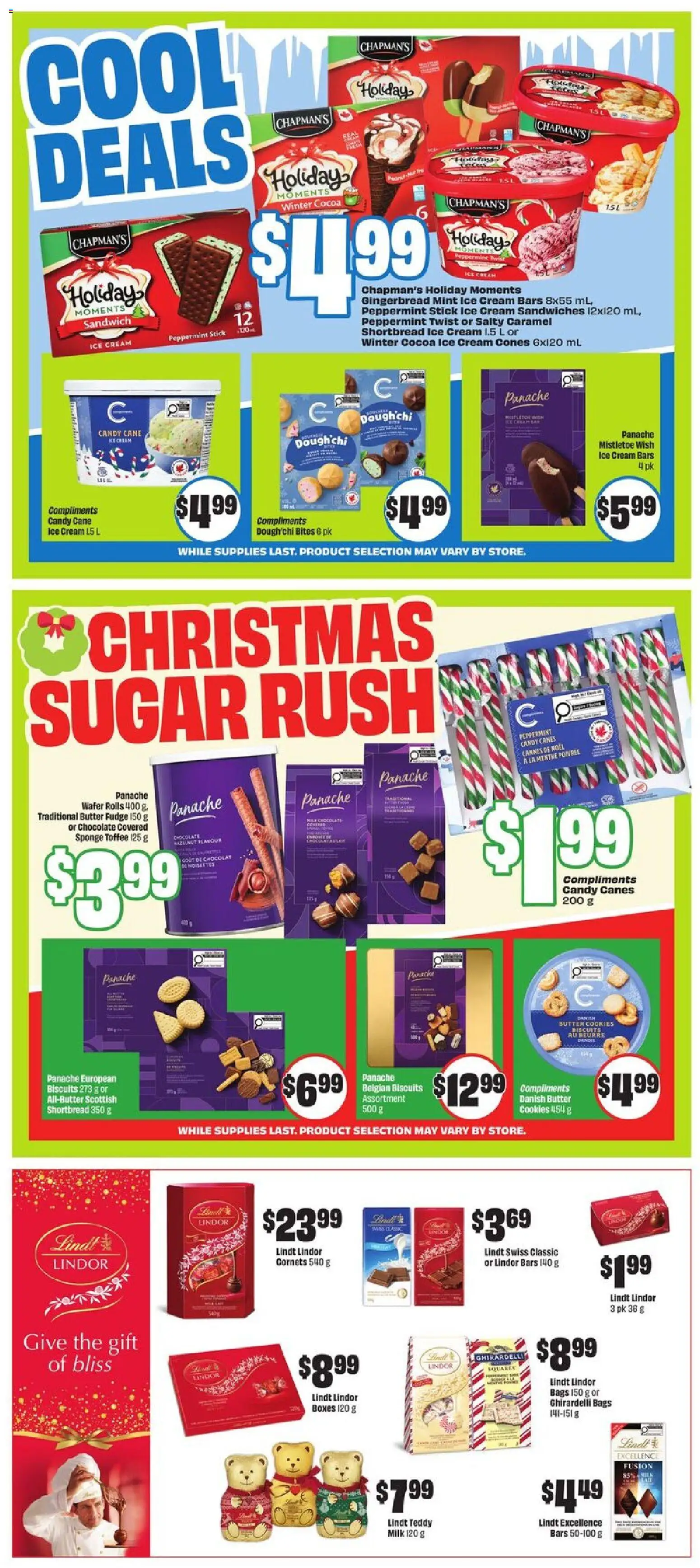 FreshCo flyer valid from 11.12.2025 | Page: 8 | Products: Cookies, Ice cream, Milk, Butter