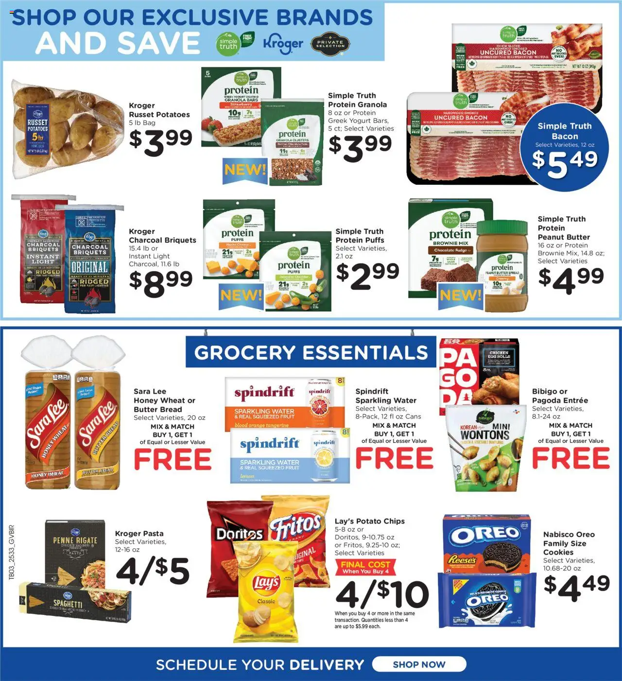 Kroger Ad - valid from 17.09.2025 | Page: 6 | Products: Cheese, Pasta, Chips, Lemon