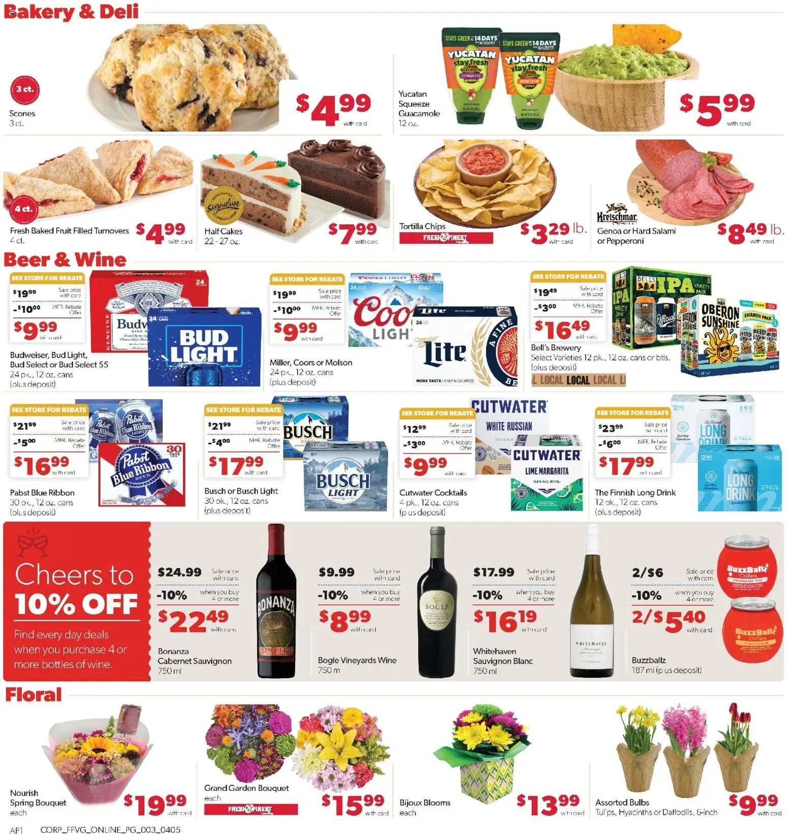 Family Fare Weekly Ad - MI - valid from 05.04.2026 | Page: 7 | Products: Salami, Wine, Beer, Chips