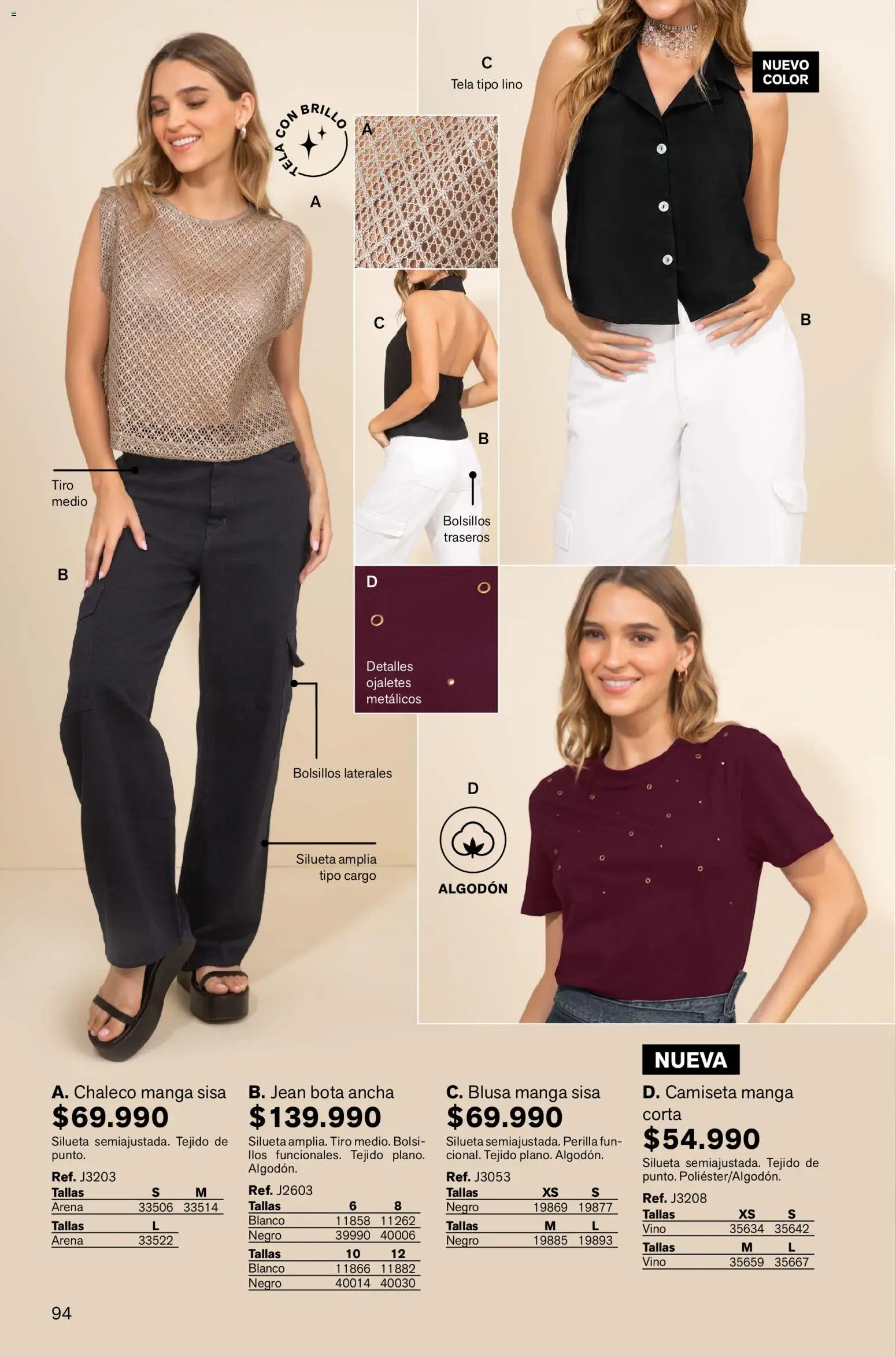 Leonisa revista - valida desde el 13.11.2025 | Página: 94 | Productos: Algodón, Camiseta, Blusa, Vino