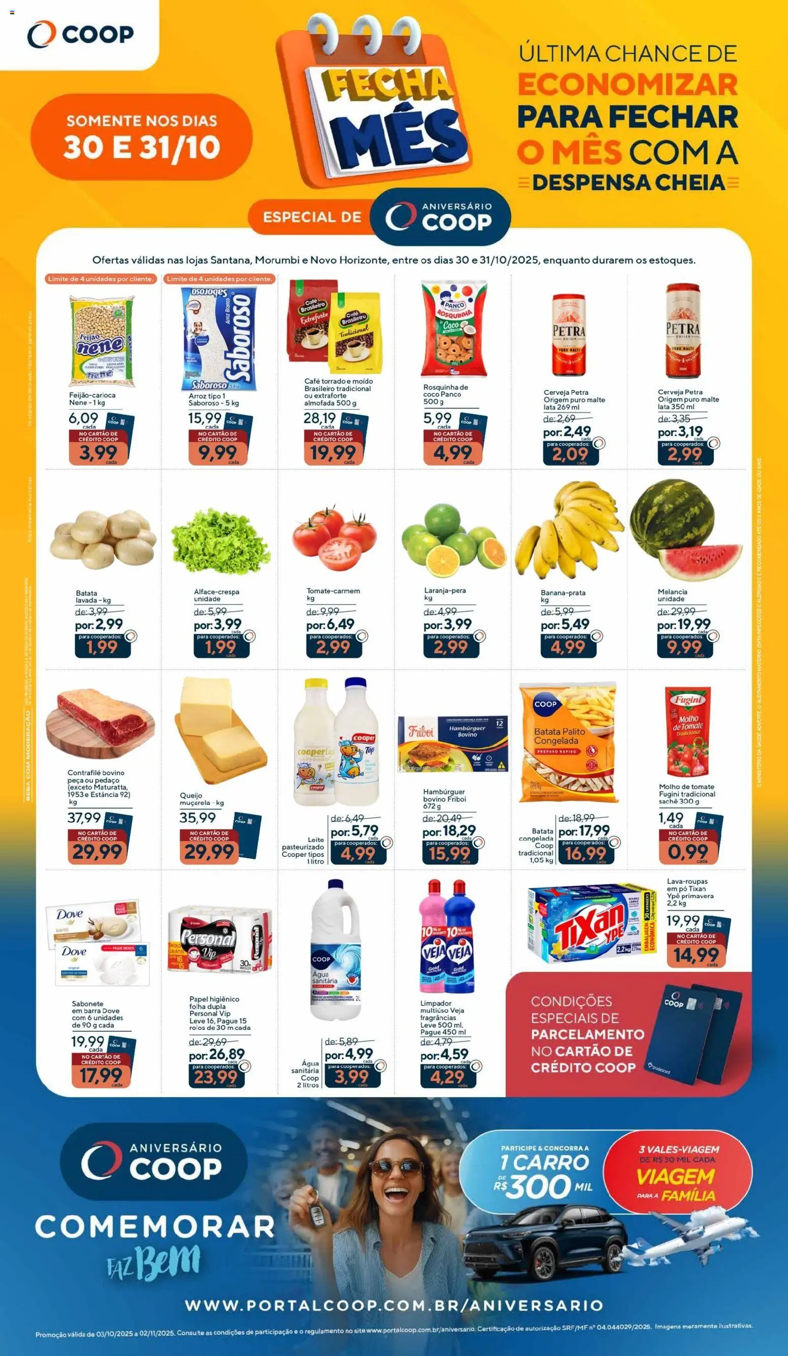 Coop Folheto - válido de 30.10.2025 | Página: 1 | Produtos: Queijo, Dove, Rosquinha, Papel higiênico