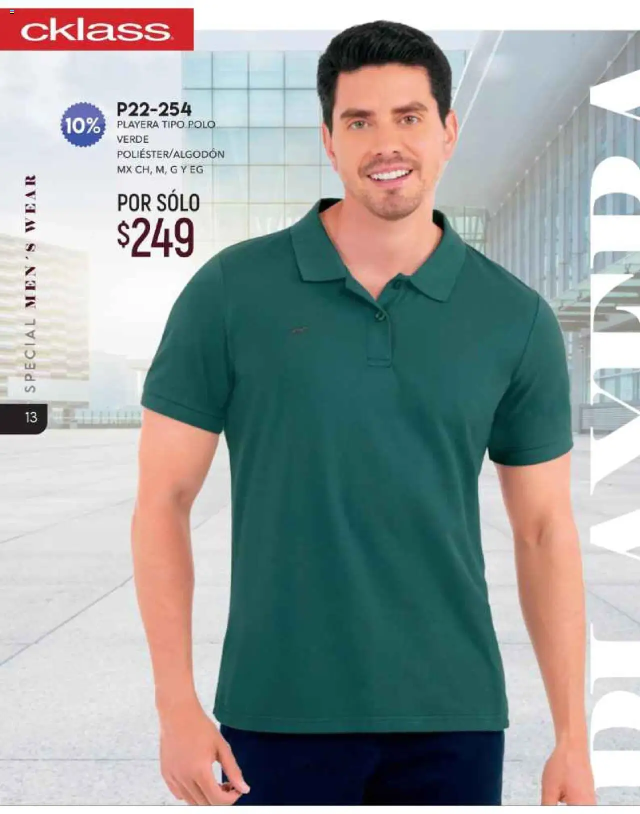 Nuevas ofertas de Cklass válidas en toda la República Mexicana desde el 01.10.2025. ¡Encuentra las mejores ofertas en Cklass - Catálogo Especial Caballero! | Página: 14 | Productos: Playera