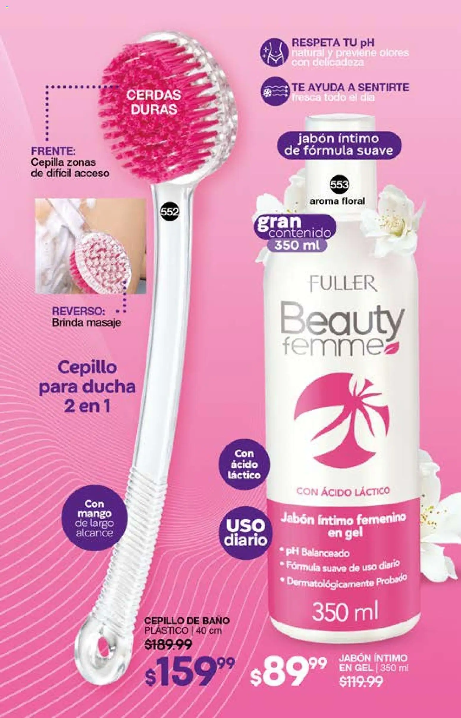 Nuevas ofertas de Fuller válidas en toda la República Mexicana desde el 29.04.2026. ¡Encuentra las mejores ofertas en Fuller campaña 2 2026! | Página: 160 | Productos: Cepillo, Mango, Té, Jabón