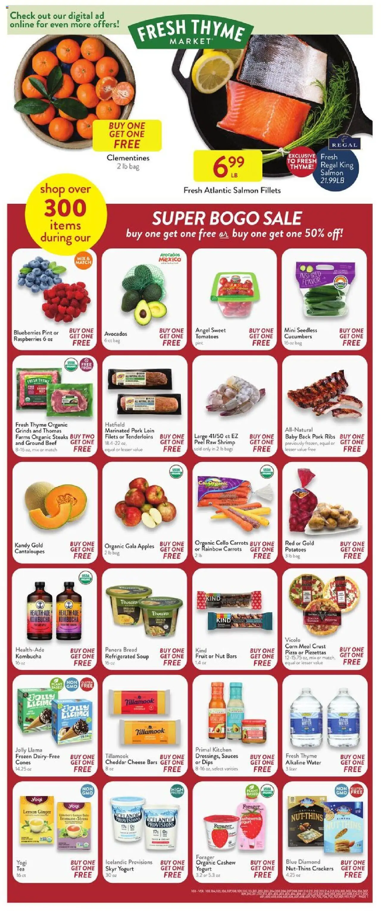 Fresh Thyme Weekly Ad - OH - valid from 03.09.2025 | Page: 2 | Products: Yogurt, Pizza, Beef, Potatoes