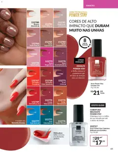 Avon - Campanha 04 - Pré-Visualização do folheto da loja Avon, válido de 18.02.2026 | Página: 65 | Produtos: Cereja, Areia, Vinho, Jeans