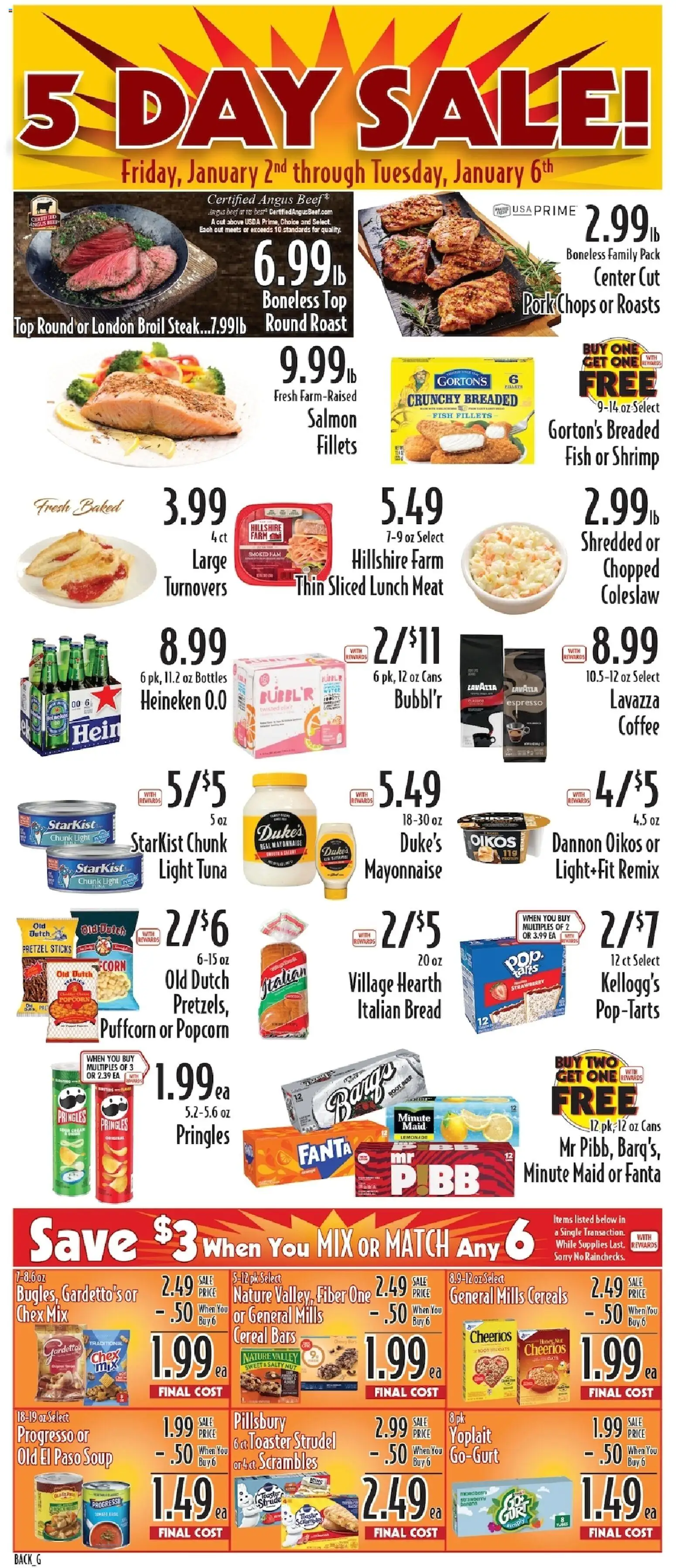 Piggly Wiggly Weekly Ad - valid from 02.01.2026 | Page: 2 | Products: Beer, Pork, Beef, Cereals